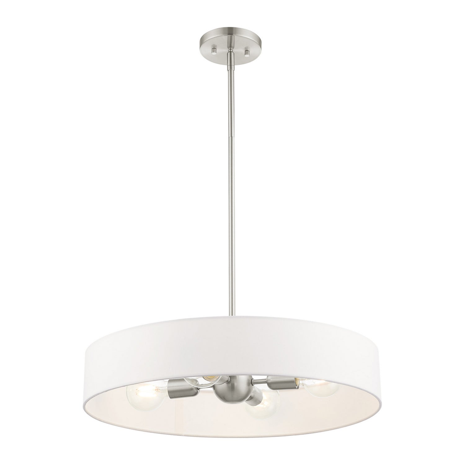 Livex Lighting - 46924-91 - Four Light Pendant - Venlo - Brushed Nickel