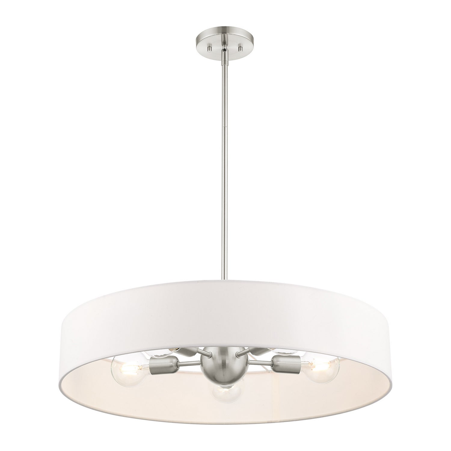 Livex Lighting - 46925-91 - Five Light Pendant - Venlo - Brushed Nickel