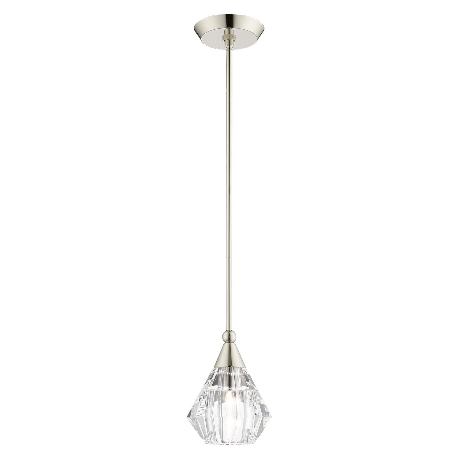 Livex Lighting - 47071-35 - One Light Pendant - Brussels - Polished Nickel