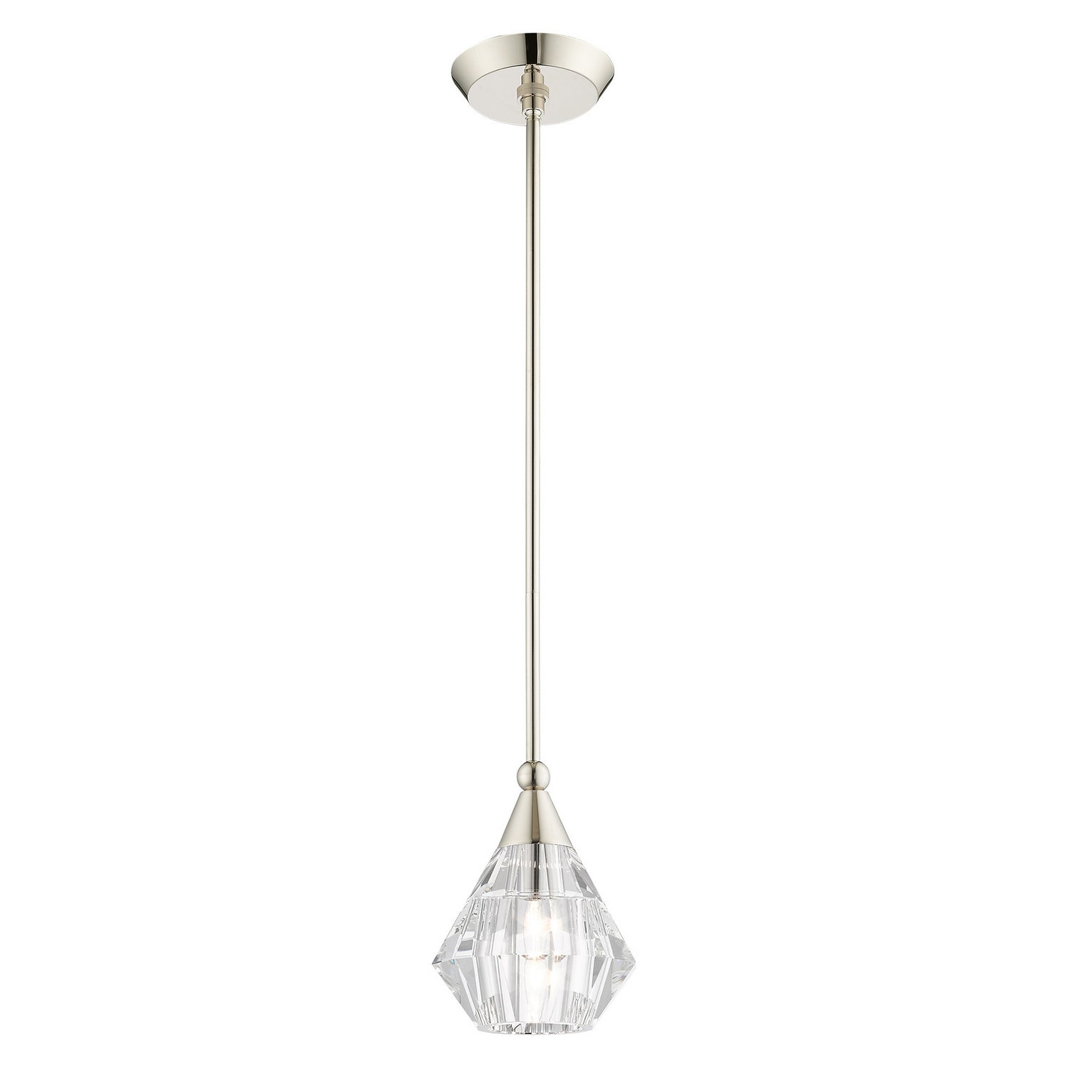 Livex Lighting - 47071-35 - One Light Pendant - Brussels - Polished Nickel