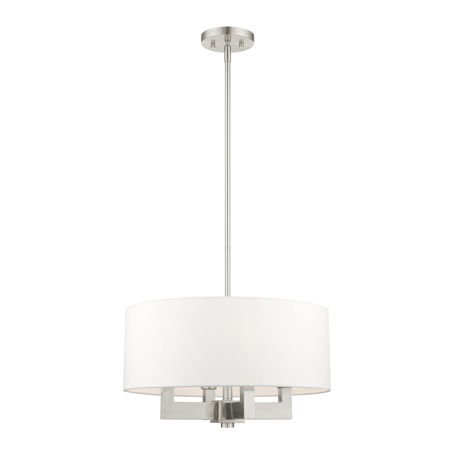 Livex Lighting - 48784-91 - Four Light Chandelier - Cresthaven - Brushed Nickel