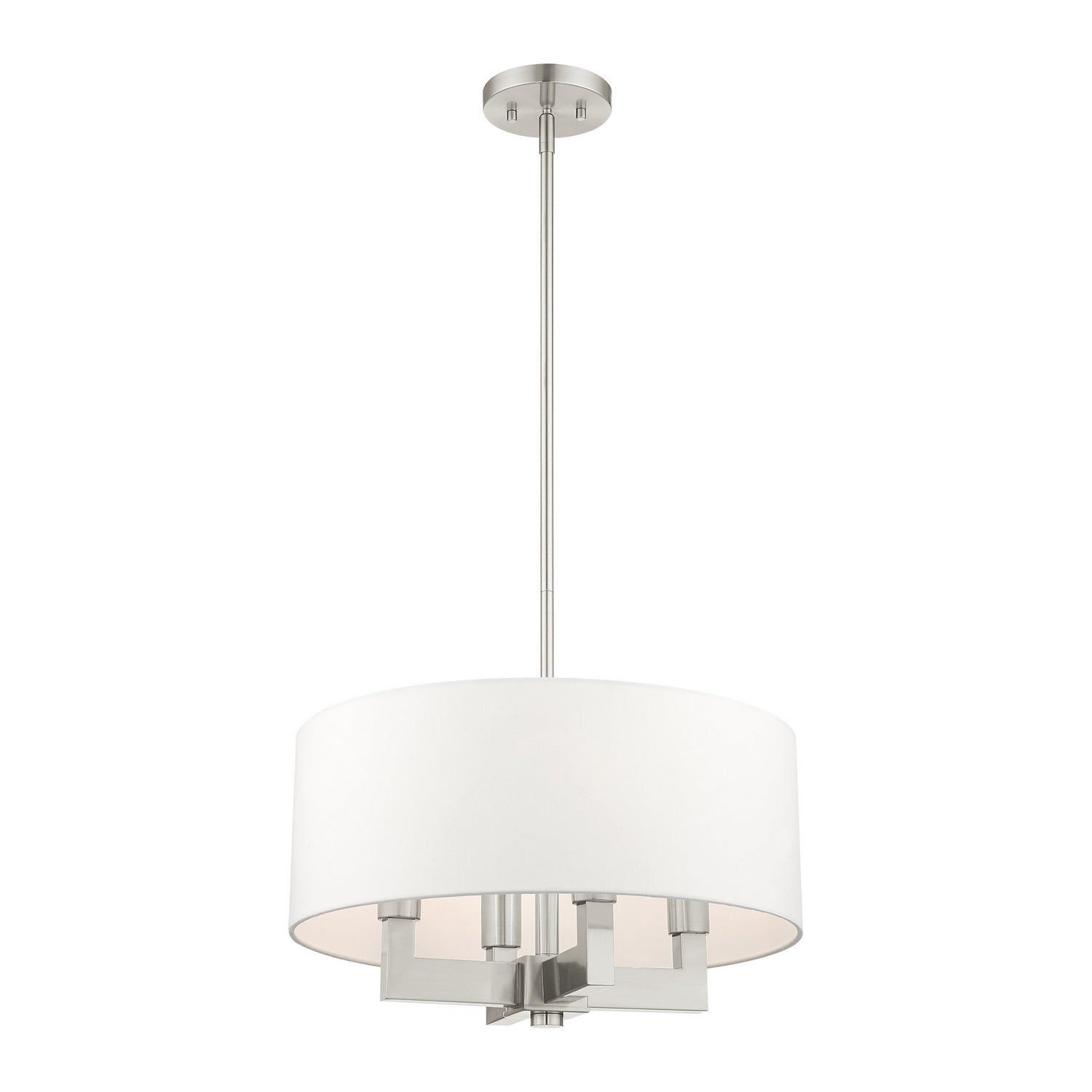 Livex Lighting - 48784-91 - Four Light Chandelier - Cresthaven - Brushed Nickel
