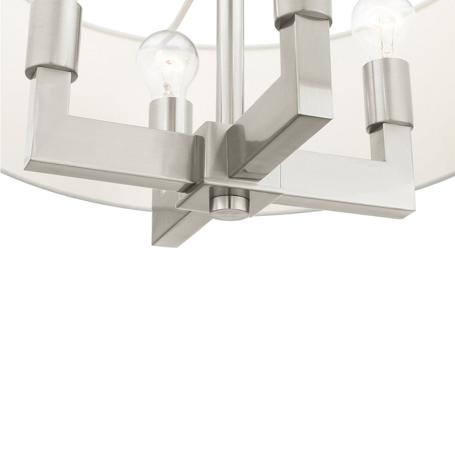 Livex Lighting - 48784-91 - Four Light Chandelier - Cresthaven - Brushed Nickel