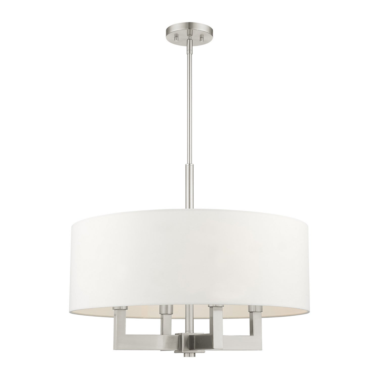 Livex Lighting - 48786-91 - Four Light Chandelier - Cresthaven - Brushed Nickel