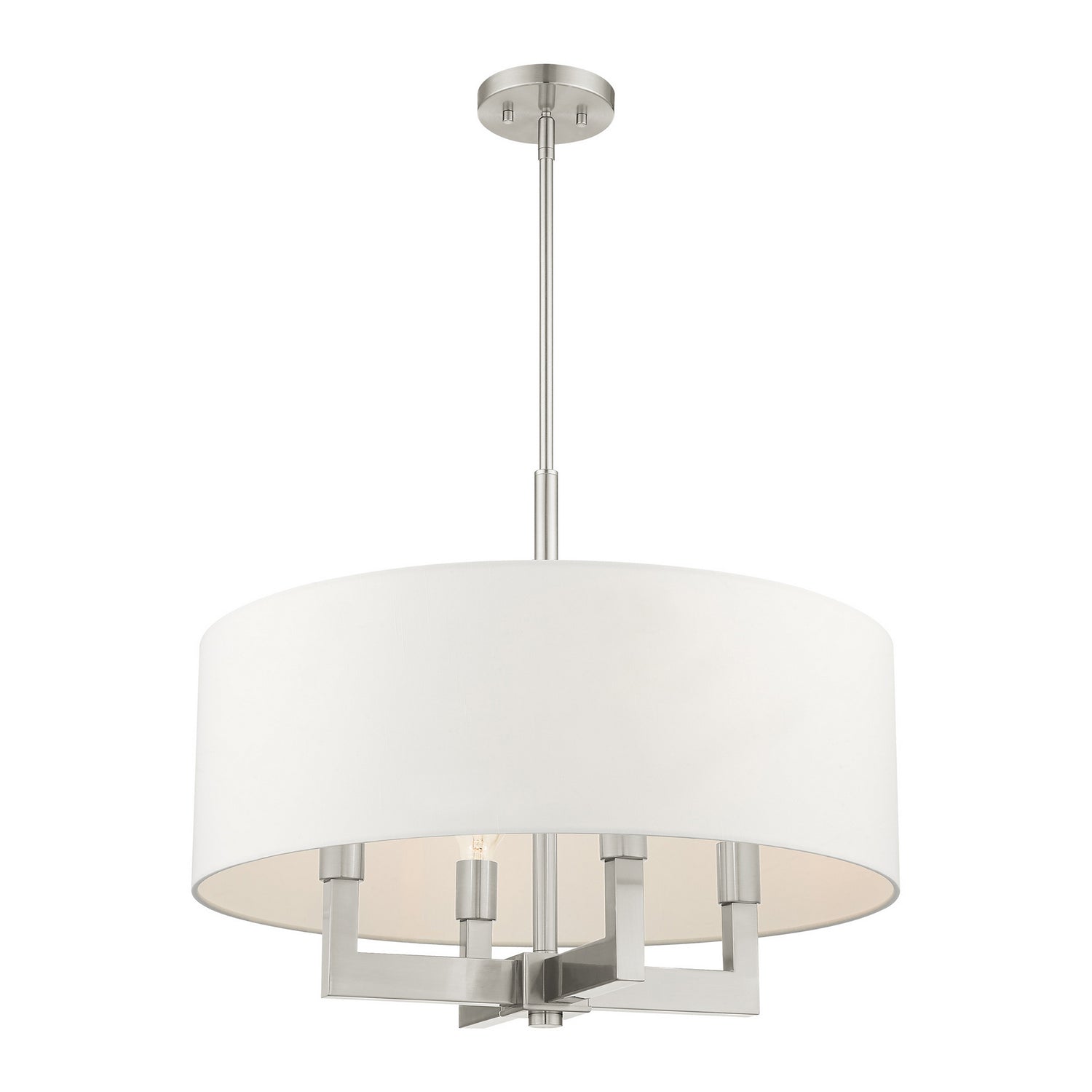 Livex Lighting - 48786-91 - Four Light Chandelier - Cresthaven - Brushed Nickel