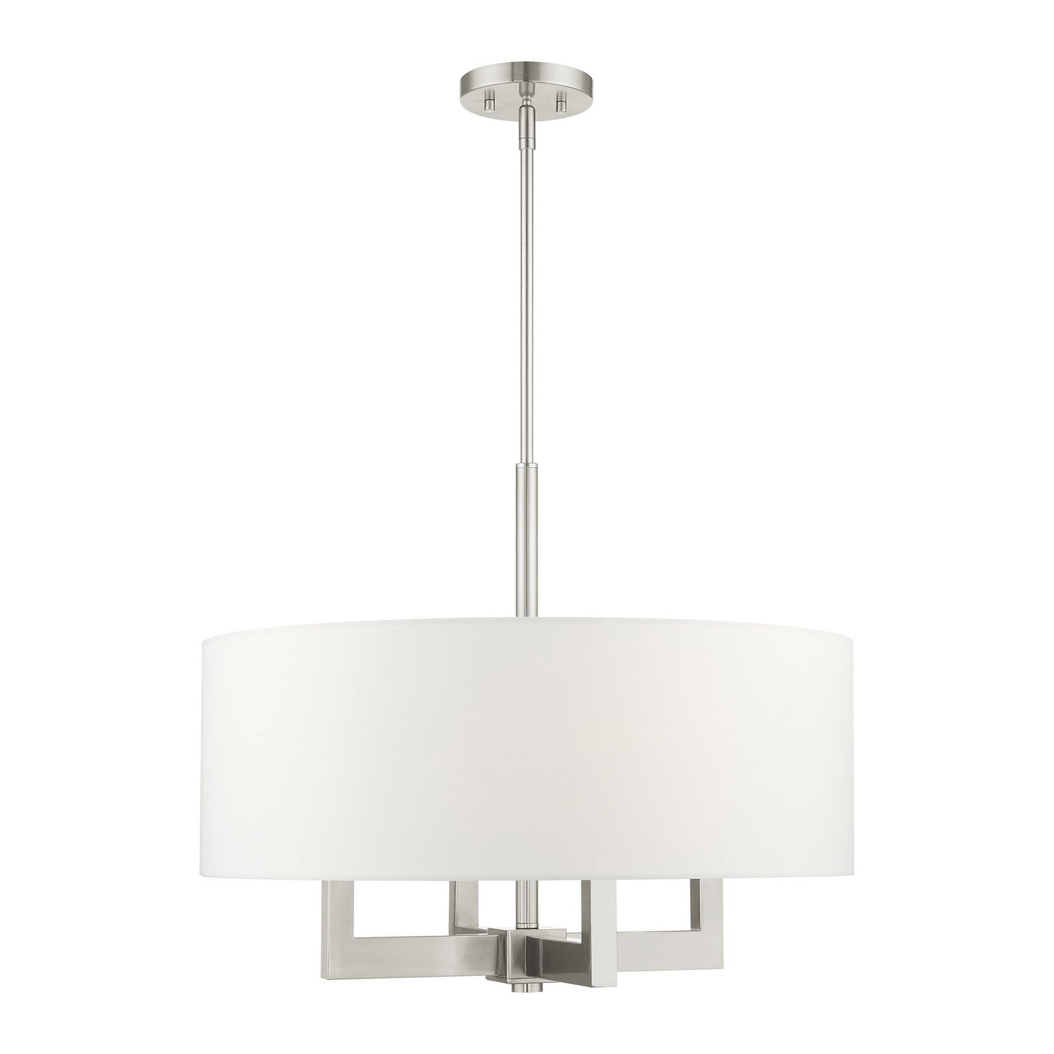 Livex Lighting - 48786-91 - Four Light Chandelier - Cresthaven - Brushed Nickel
