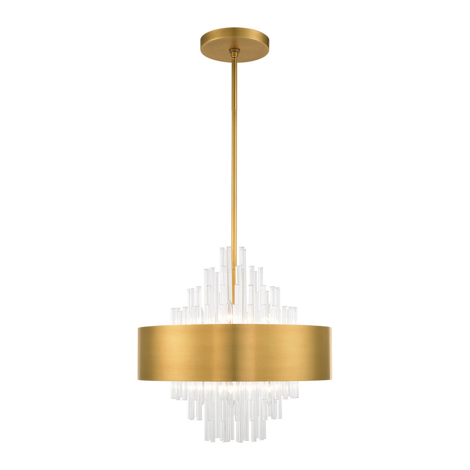 Livex Lighting - 48874-08 - Eight Light Chandelier - Orenburg - Natural Brass