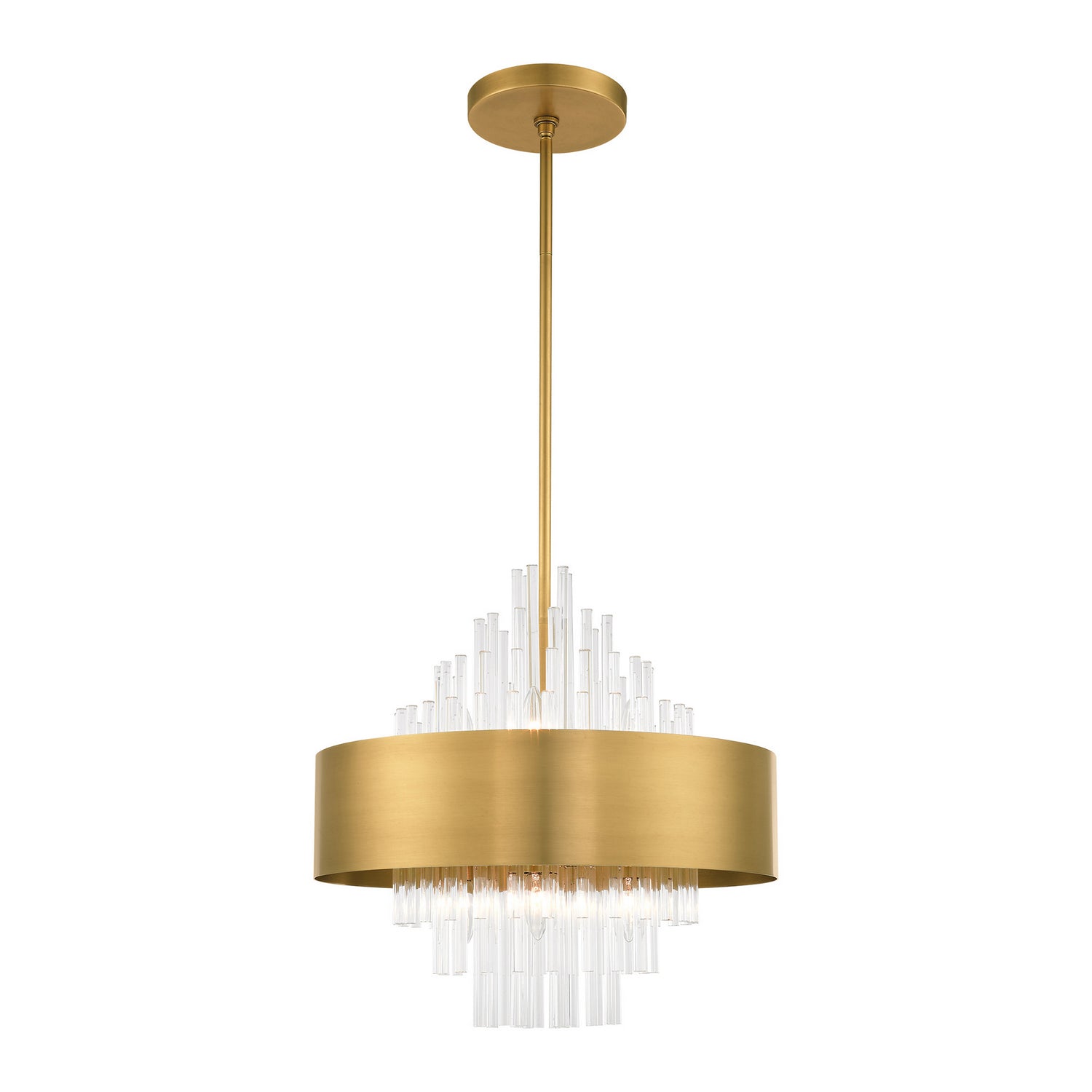 Livex Lighting - 48874-08 - Eight Light Chandelier - Orenburg - Natural Brass