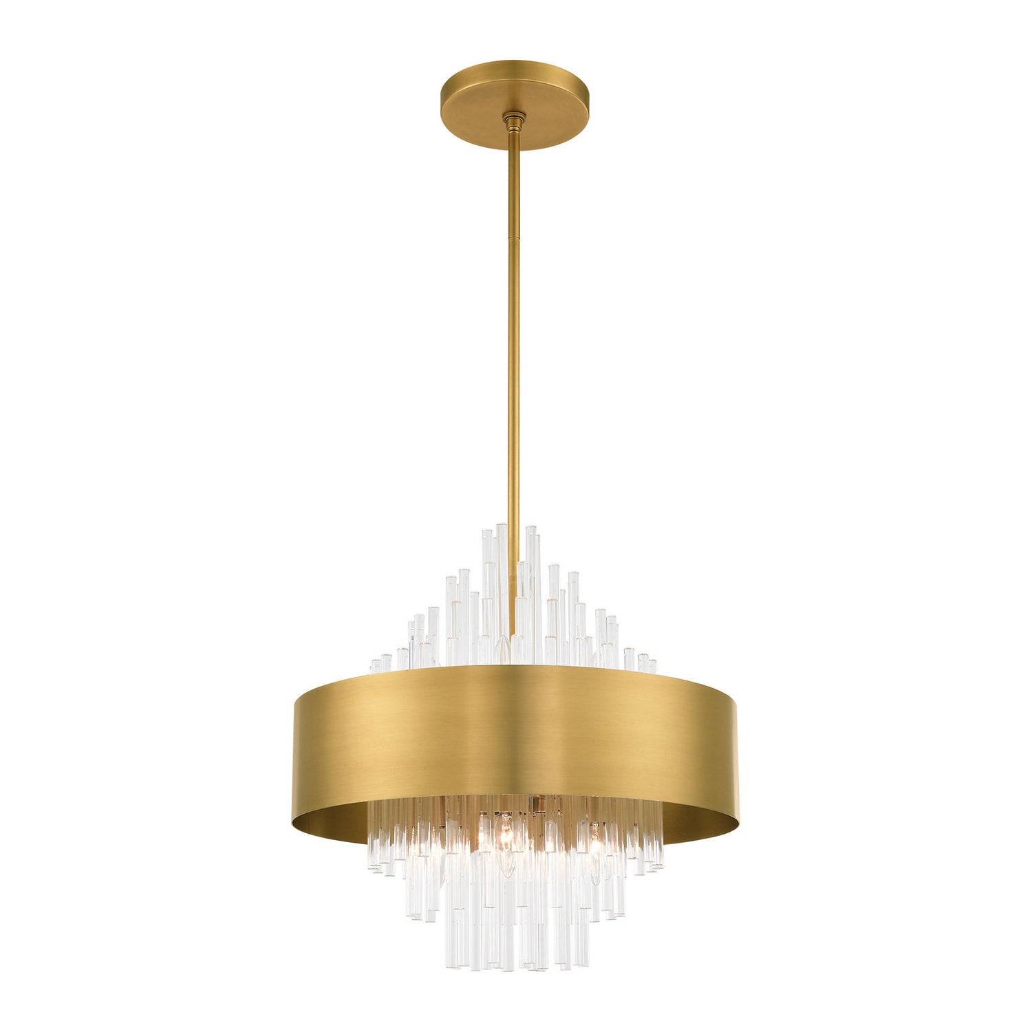 Livex Lighting - 48874-08 - Eight Light Chandelier - Orenburg - Natural Brass
