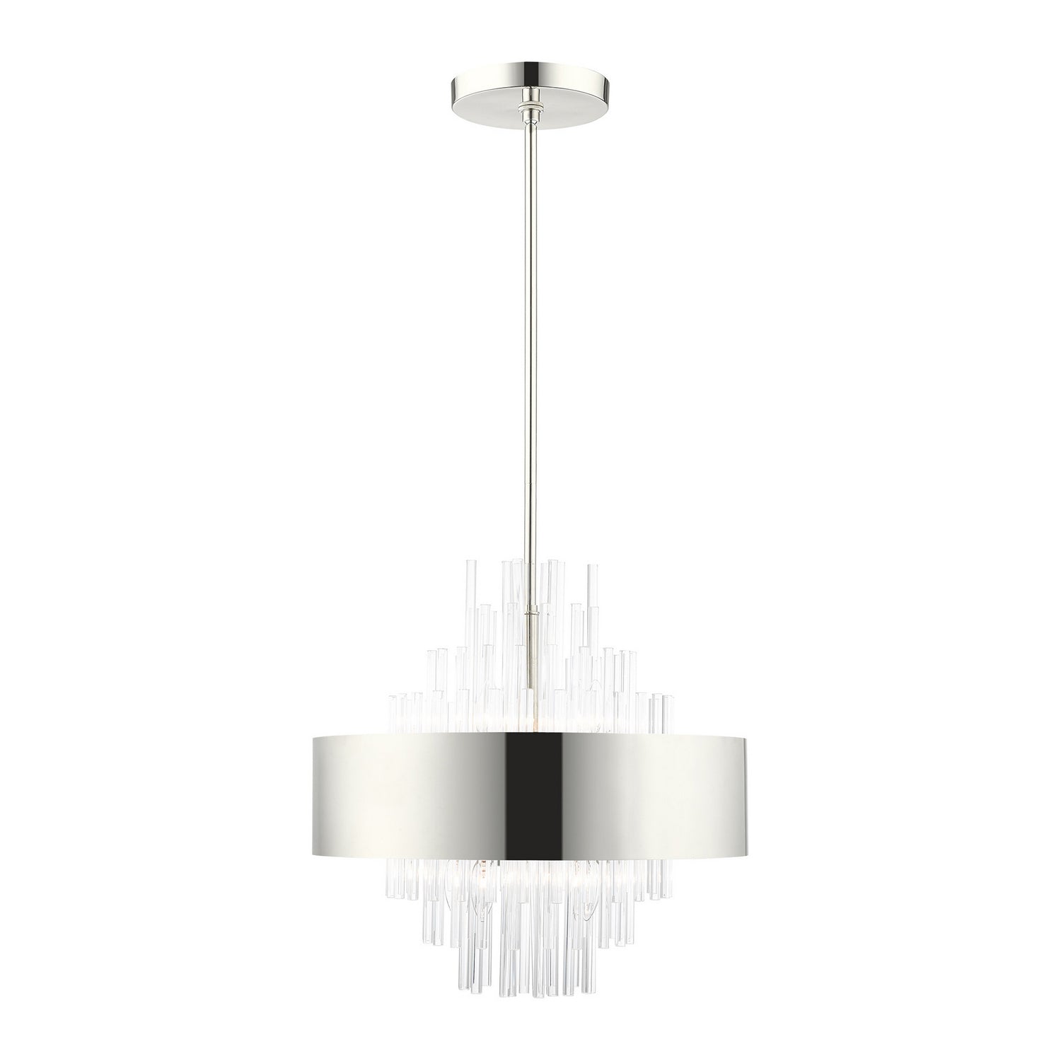 Livex Lighting - 48874-35 - Eight Light Chandelier - Orenburg - Polished Nickel
