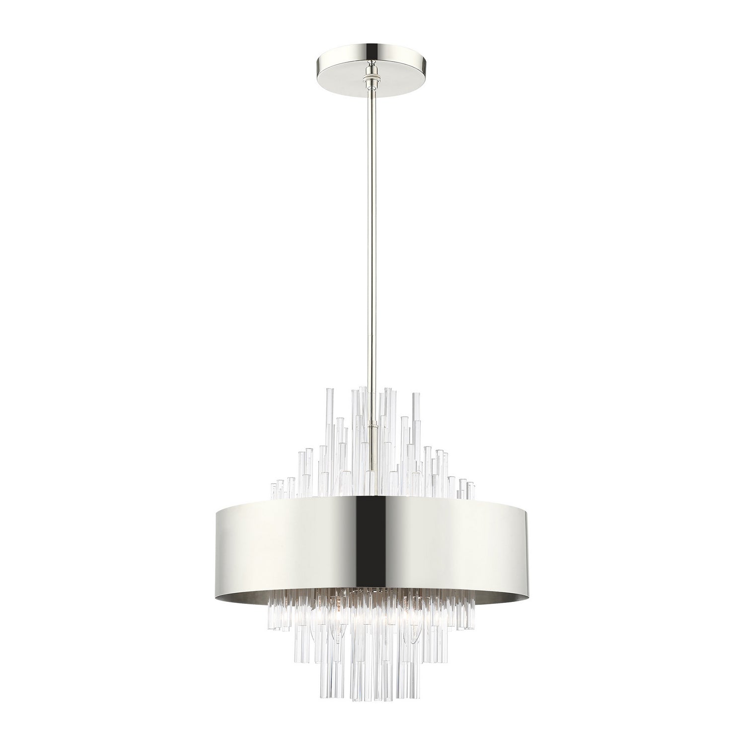 Livex Lighting - 48874-35 - Eight Light Chandelier - Orenburg - Polished Nickel