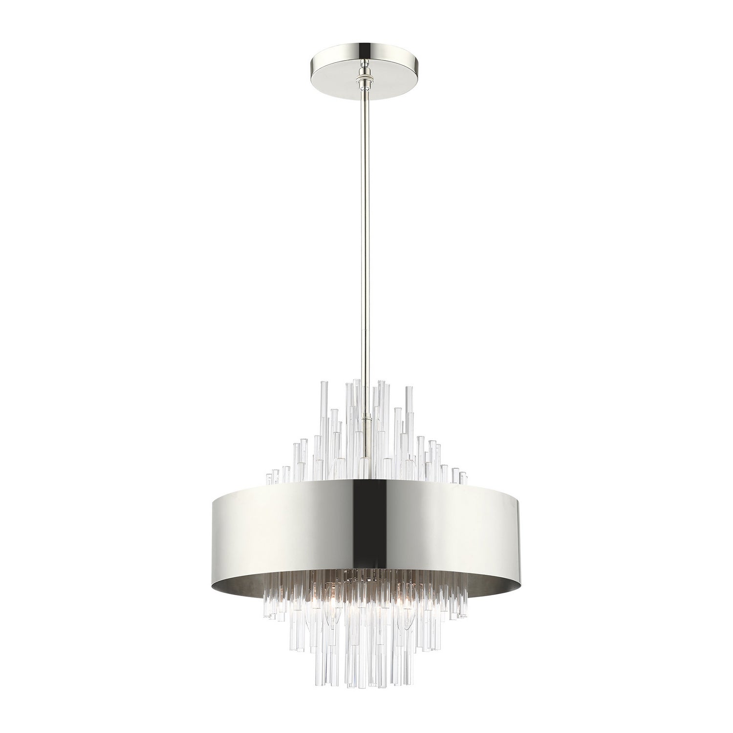 Livex Lighting - 48874-35 - Eight Light Chandelier - Orenburg - Polished Nickel