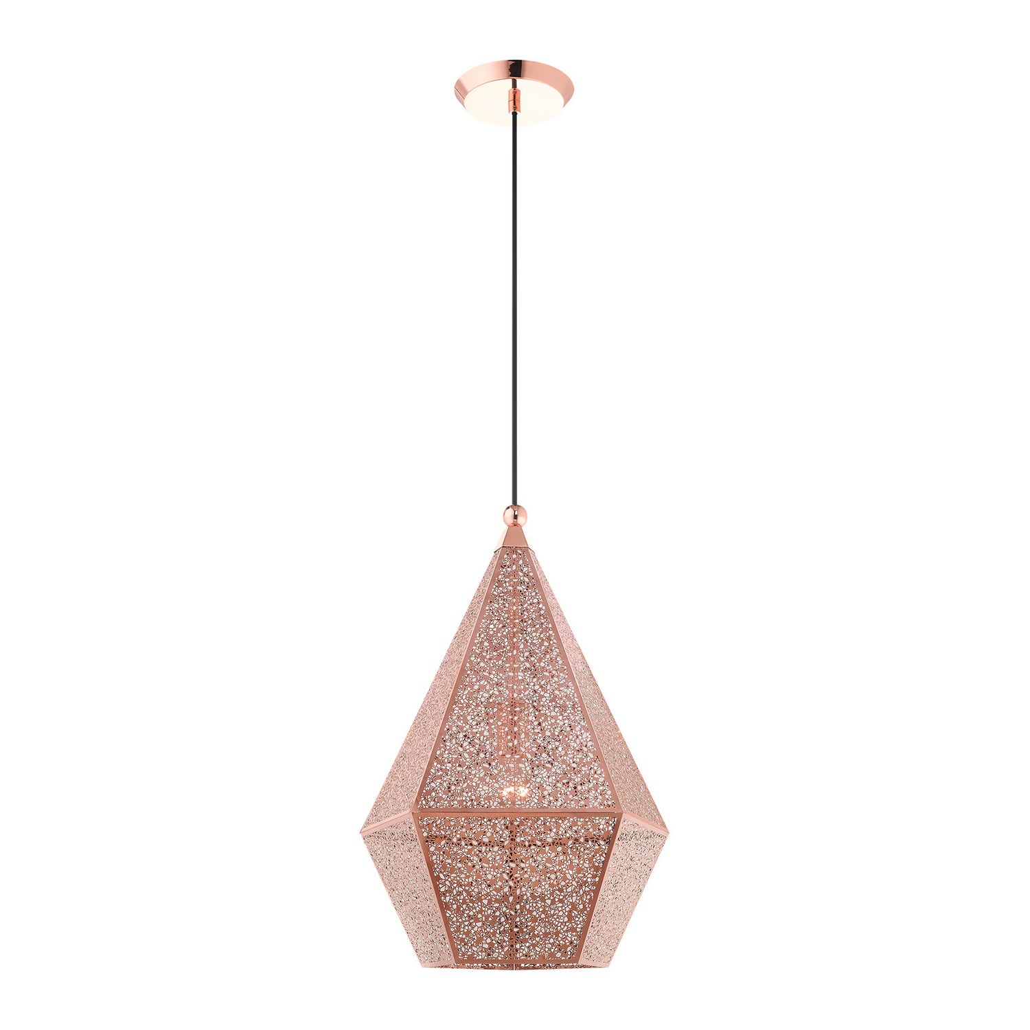 Livex Lighting - 48924-86 - One Light Pendant - Aberdeen - Rose Gold