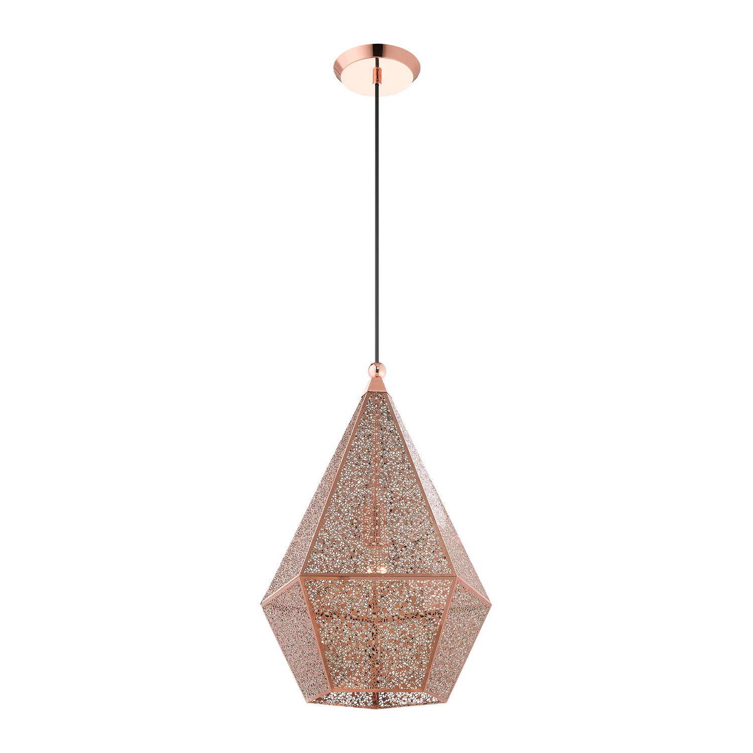 Livex Lighting - 48924-86 - One Light Pendant - Aberdeen - Rose Gold