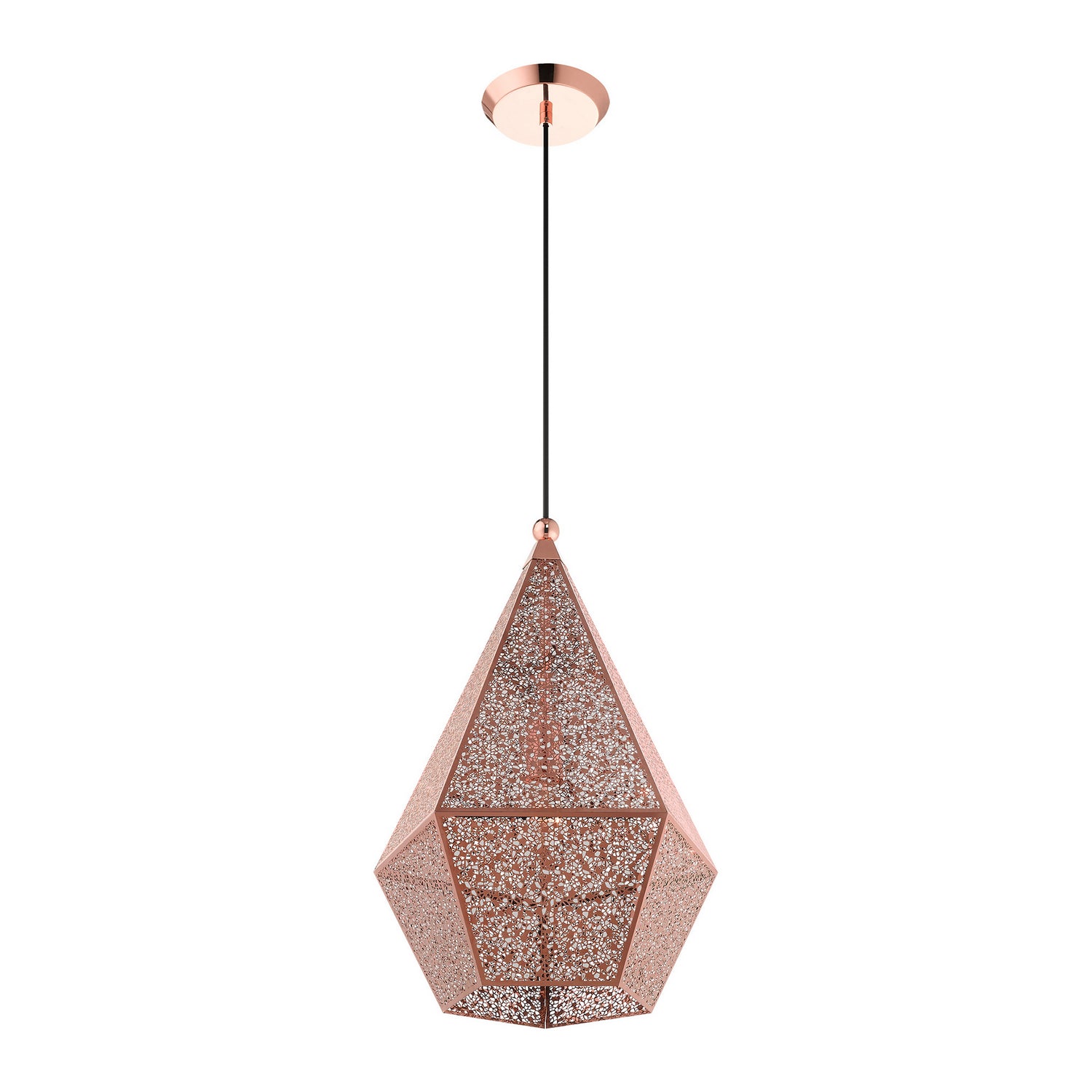 Livex Lighting - 48924-86 - One Light Pendant - Aberdeen - Rose Gold