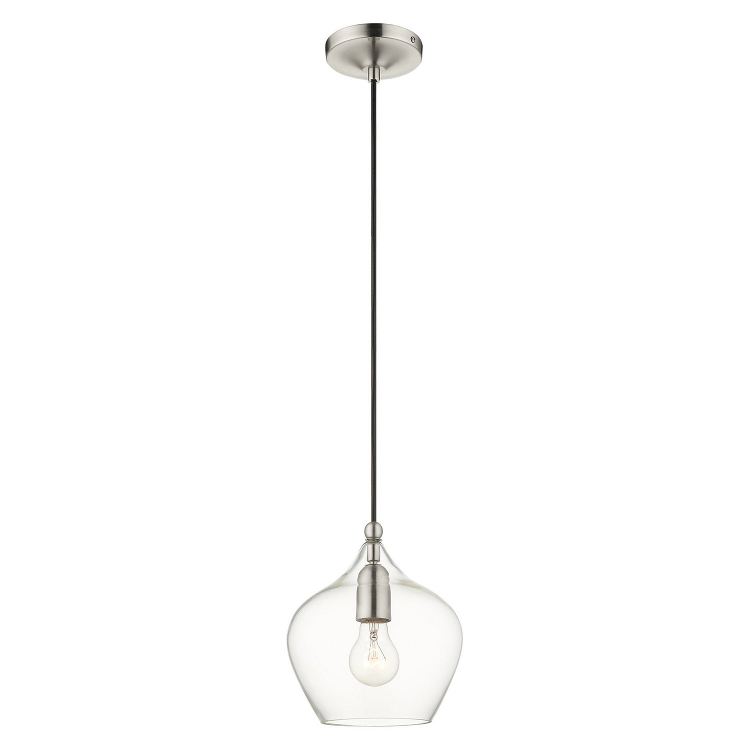 Livex Lighting - 49088-91 - One Light Pendant - Aldrich - Brushed Nickel