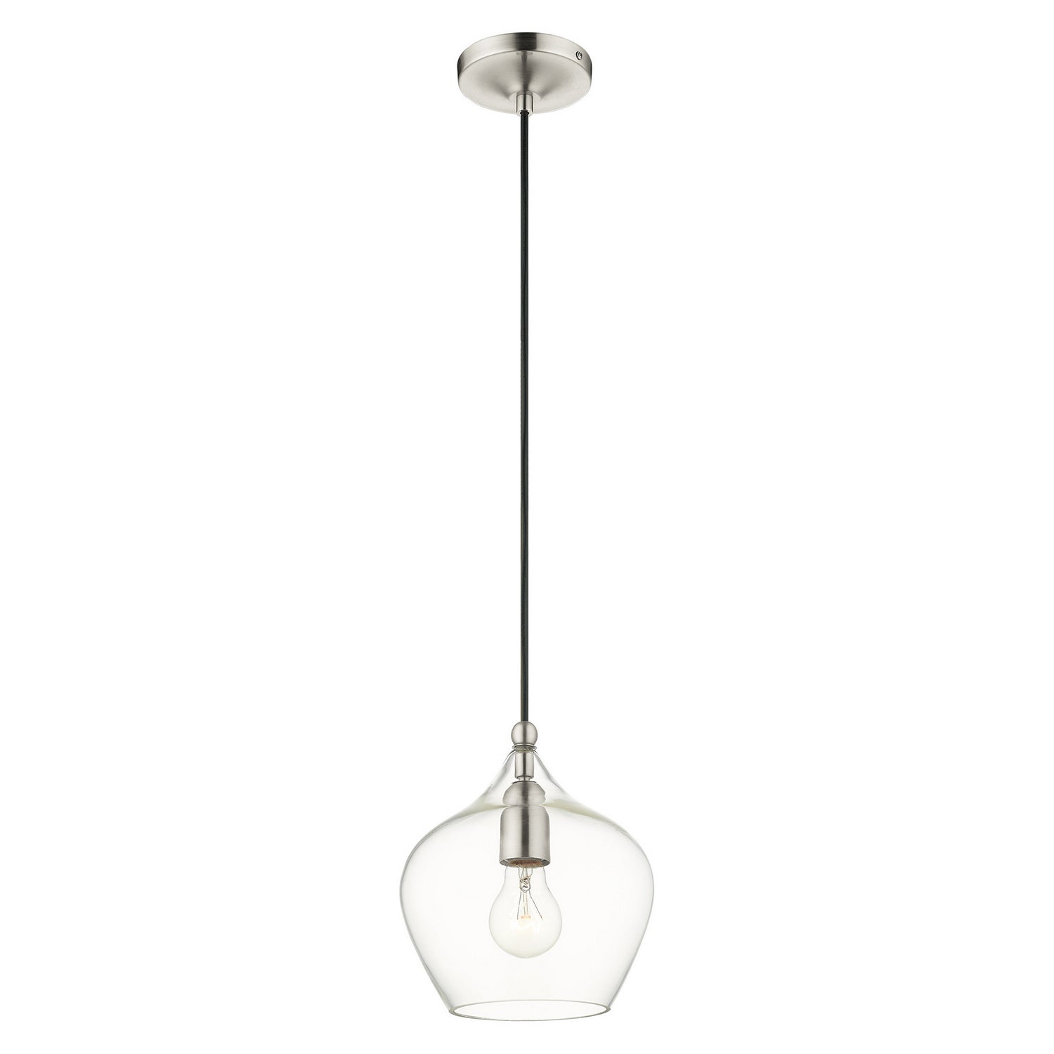Livex Lighting - 49088-91 - One Light Pendant - Aldrich - Brushed Nickel