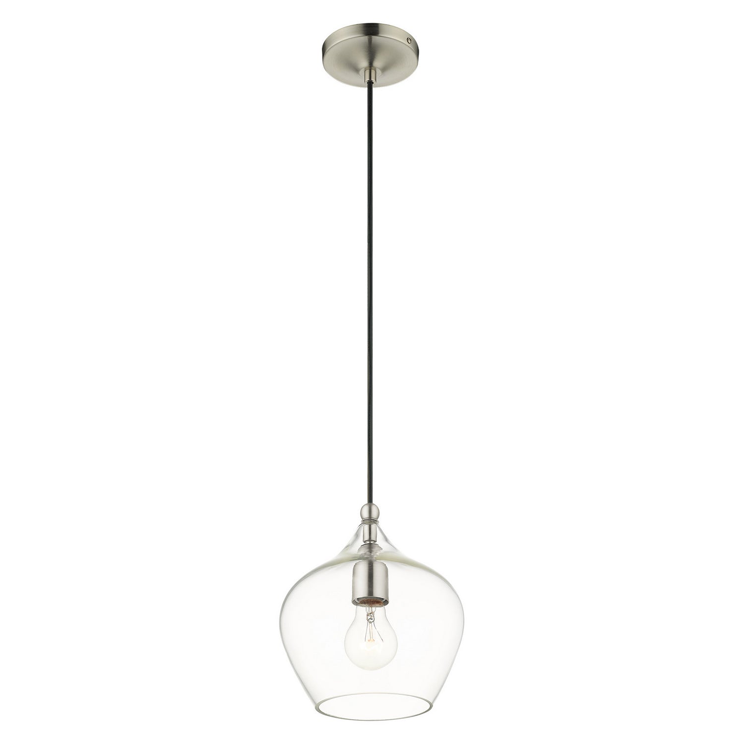 Livex Lighting - 49088-91 - One Light Pendant - Aldrich - Brushed Nickel