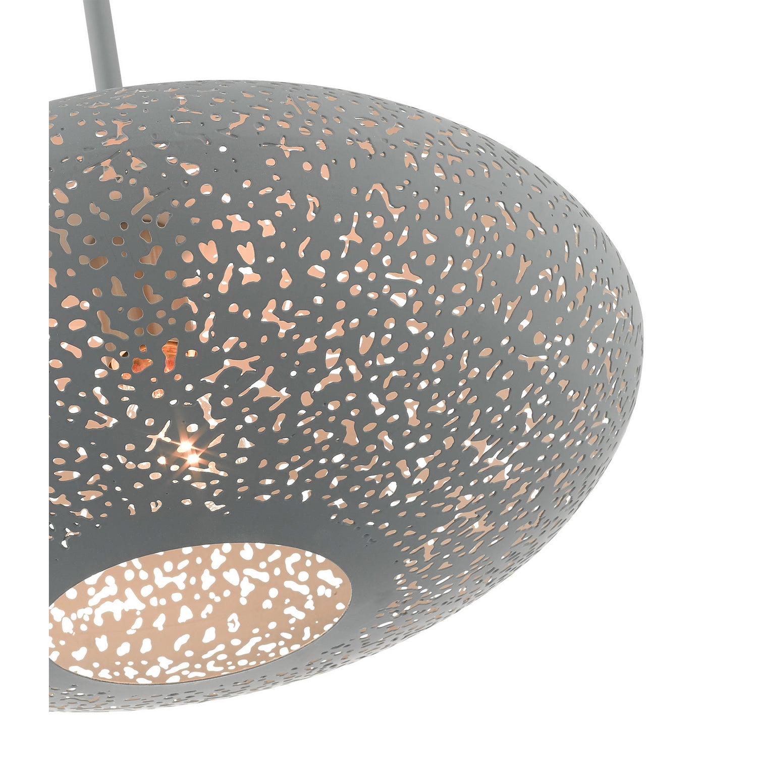 Livex Lighting - 49184-80 - One Light Pendant - Charlton - Nordic Gray w/ Brushed Nickels