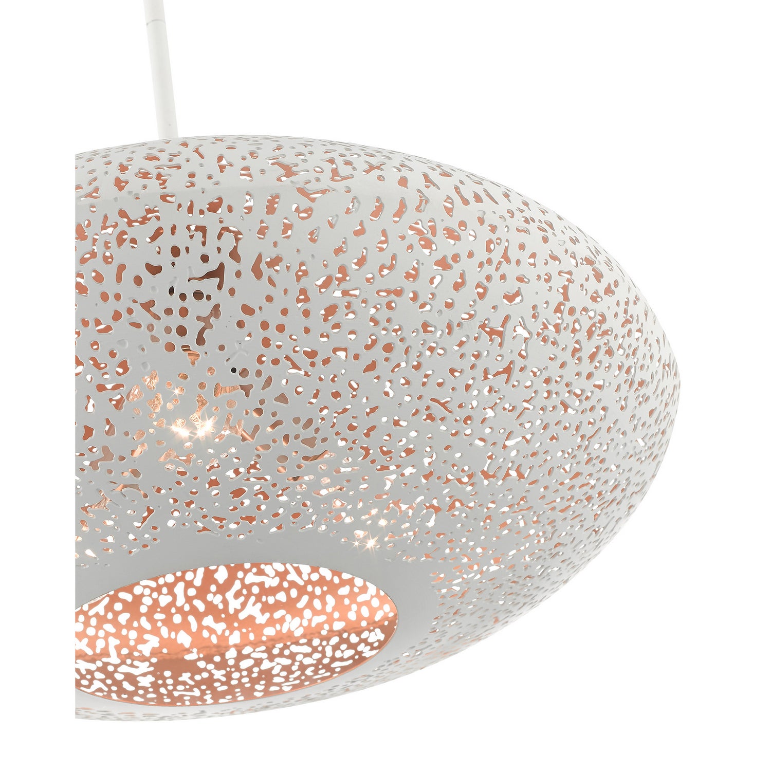 Livex Lighting - 49185-03 - Three Light Pendant - Charlton - White w/ Brushed Nickels