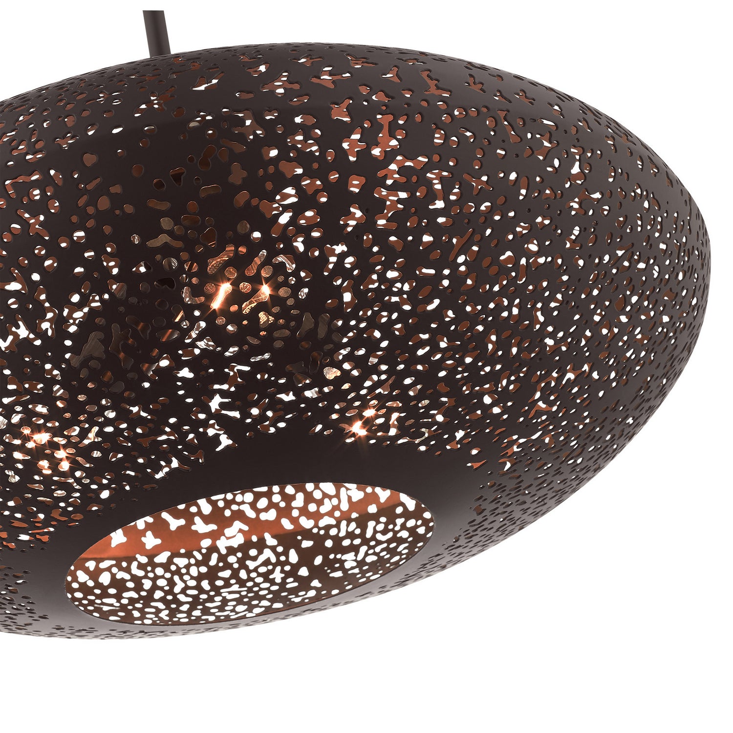 Livex Lighting - 49185-07 - Three Light Pendant - Charlton - Bronze w/ Antique Brasss