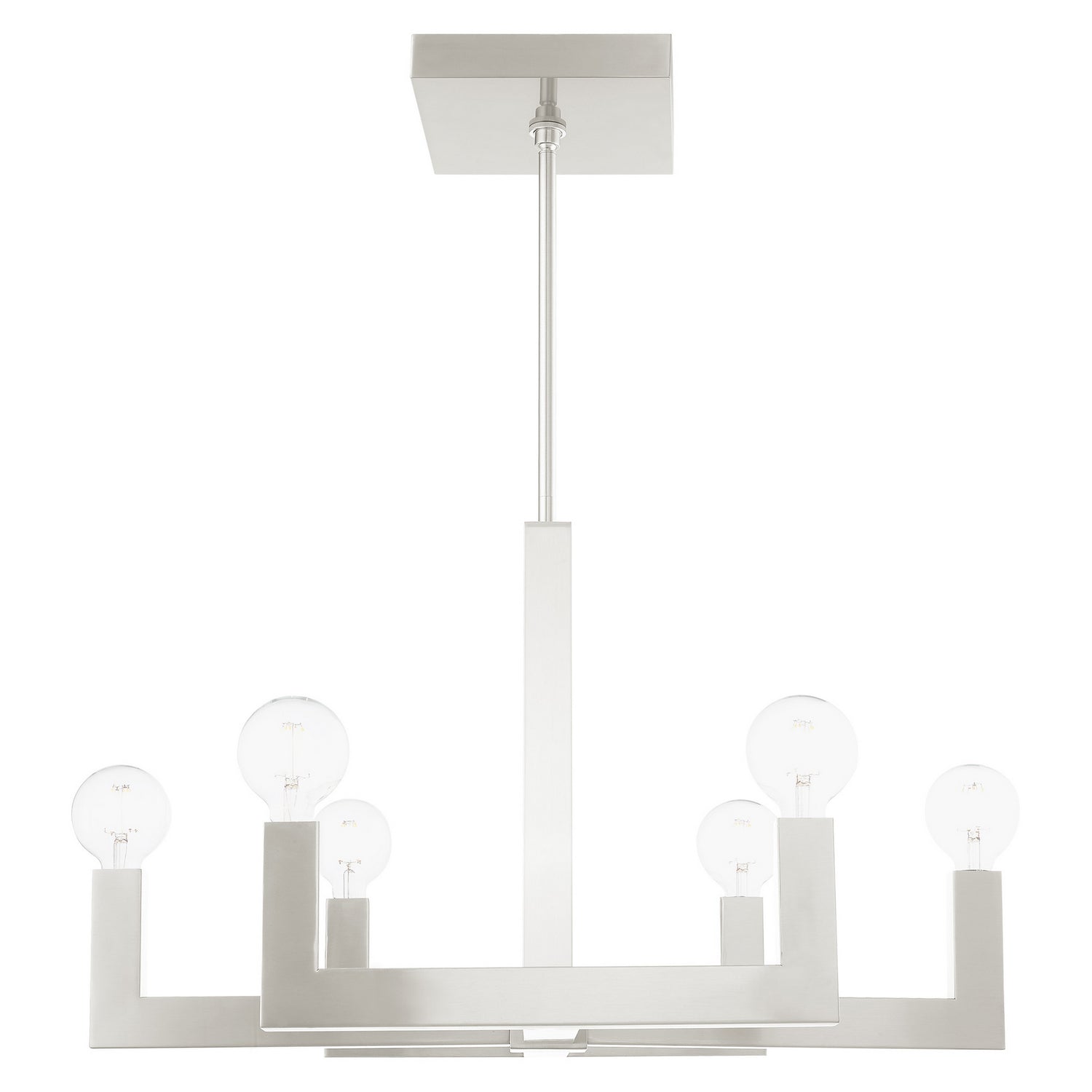 Livex Lighting - 49216-91 - Six Light Chandelier - Solna - Brushed Nickel