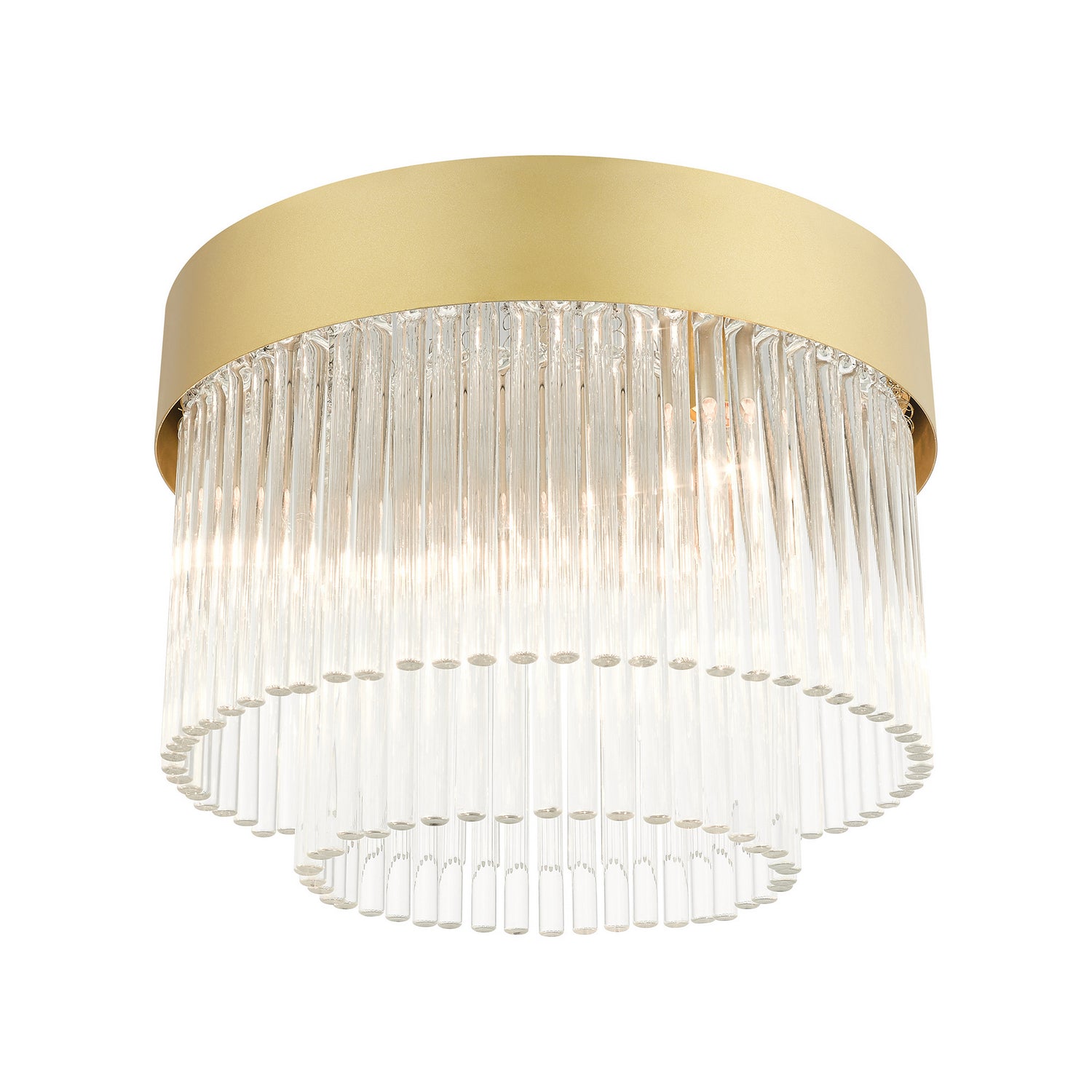 Livex Lighting - 49827-33 - Four Light Flush Mount - Norwich - Soft Gold