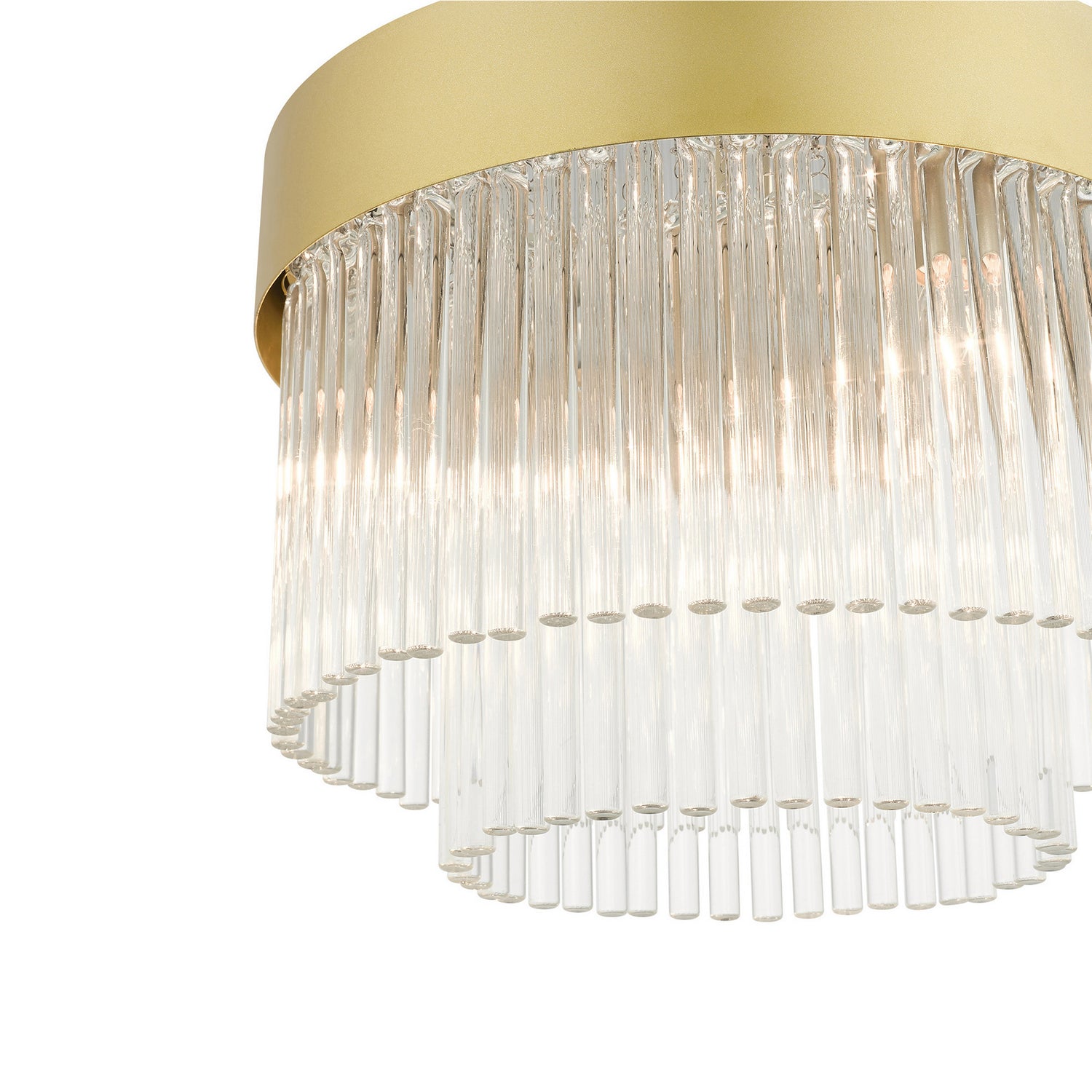 Livex Lighting - 49827-33 - Four Light Flush Mount - Norwich - Soft Gold