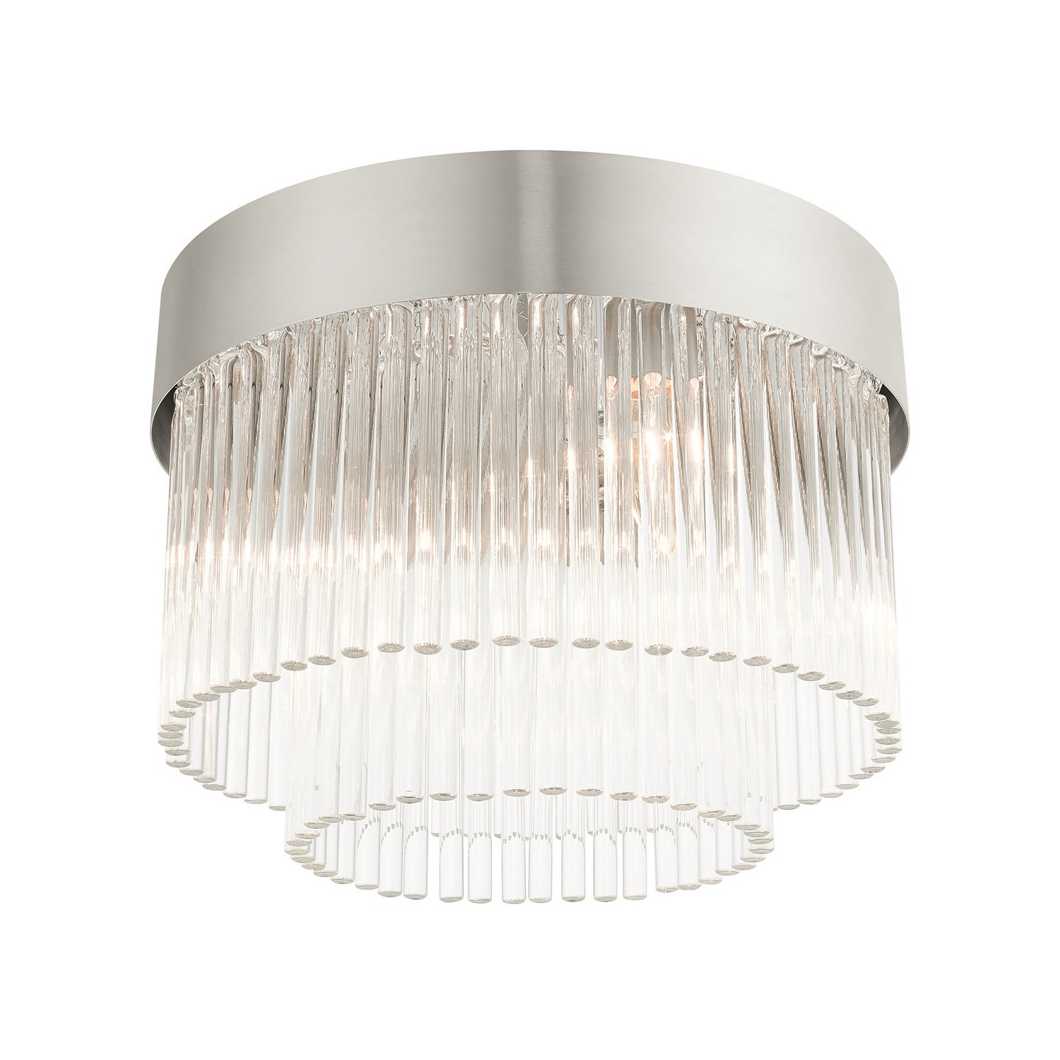 Livex Lighting - 49827-91 - Four Light Flush Mount - Norwich - Brushed Nickel
