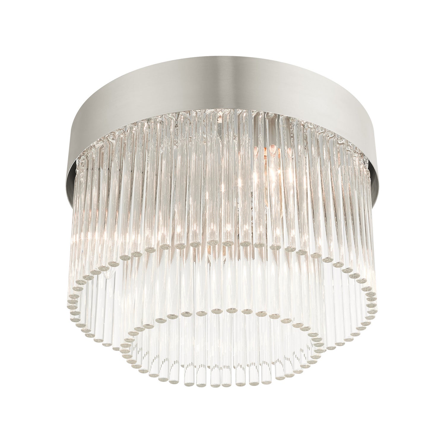Livex Lighting - 49827-91 - Four Light Flush Mount - Norwich - Brushed Nickel