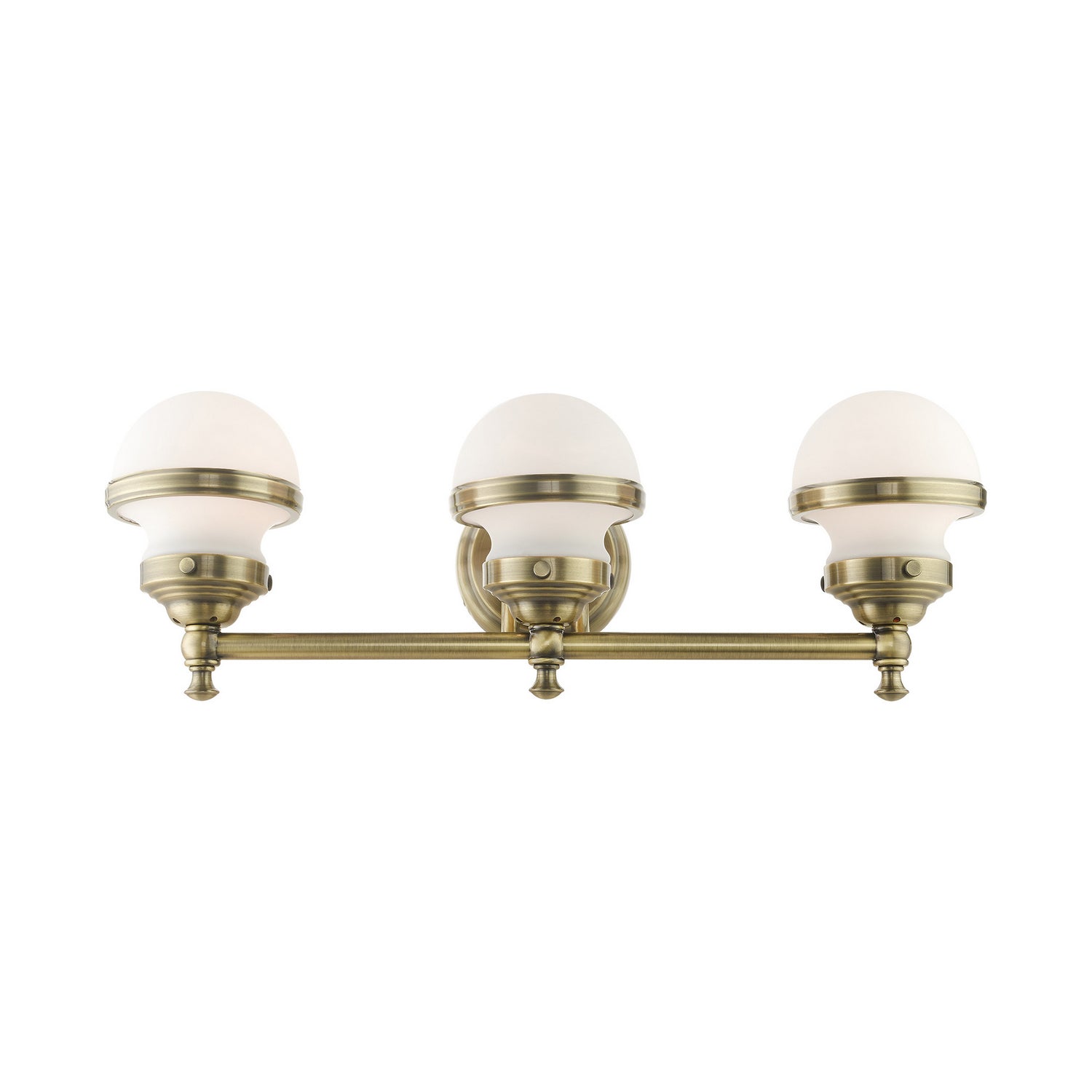Livex Lighting - 5713-01 - Three Light Vanity - Oldwick - Antique Brass