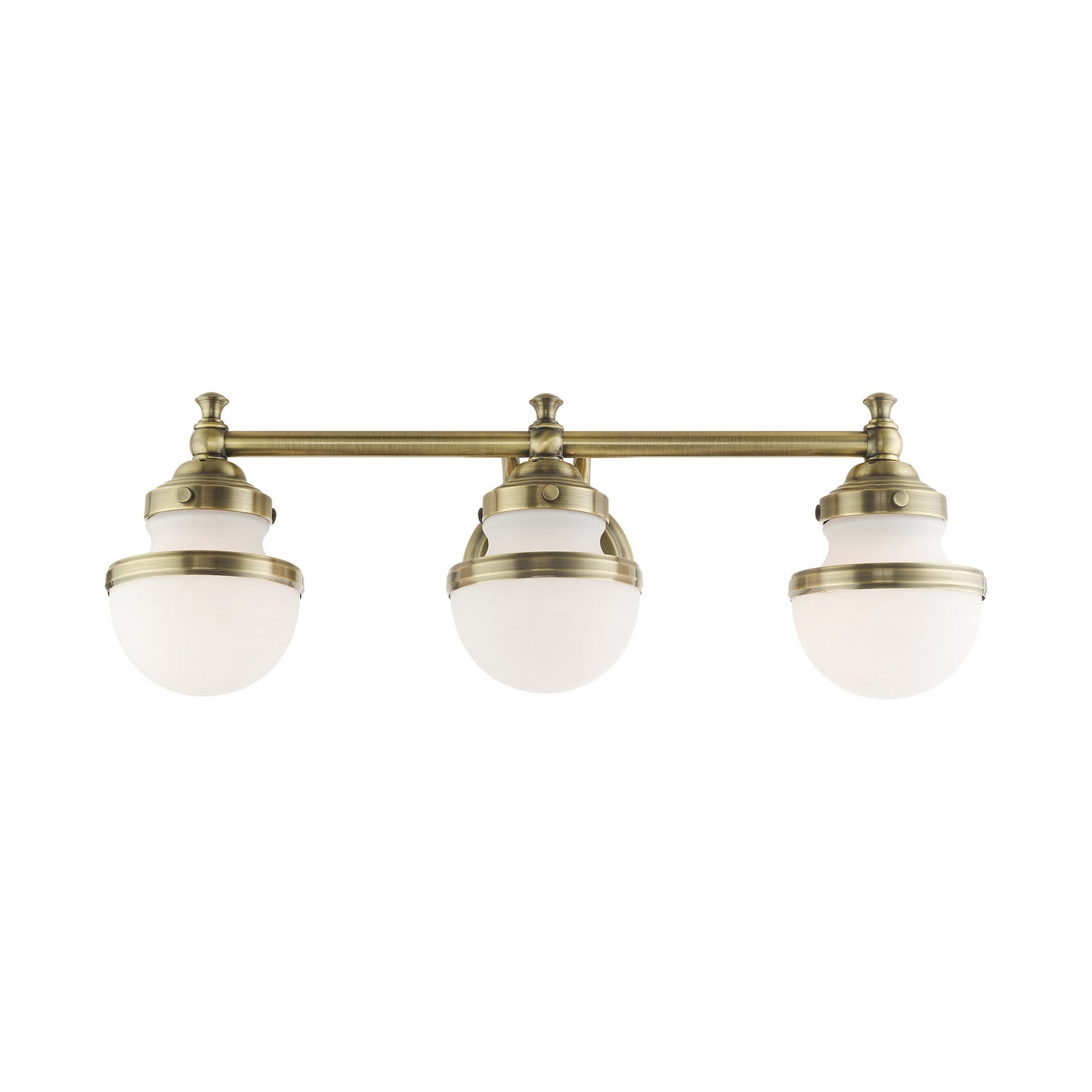 Livex Lighting - 5713-01 - Three Light Vanity - Oldwick - Antique Brass