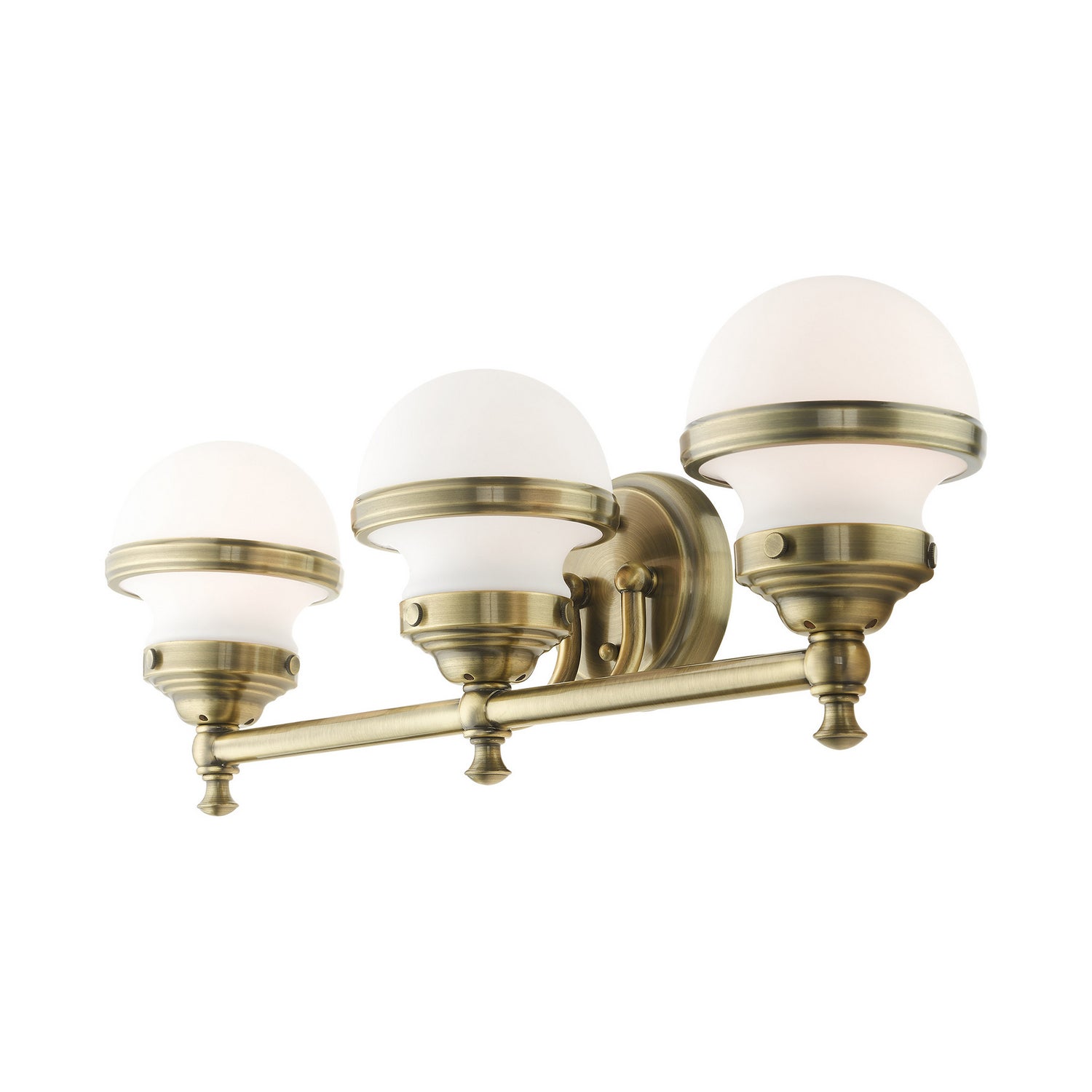 Livex Lighting - 5713-01 - Three Light Vanity - Oldwick - Antique Brass