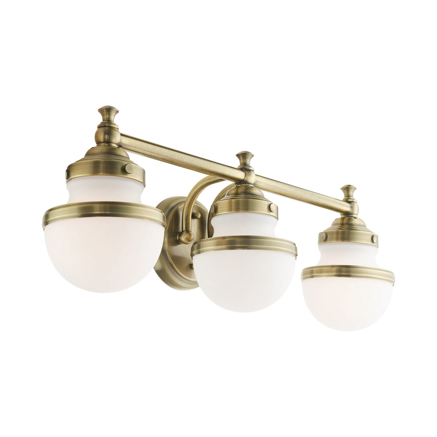 Livex Lighting - 5713-01 - Three Light Vanity - Oldwick - Antique Brass