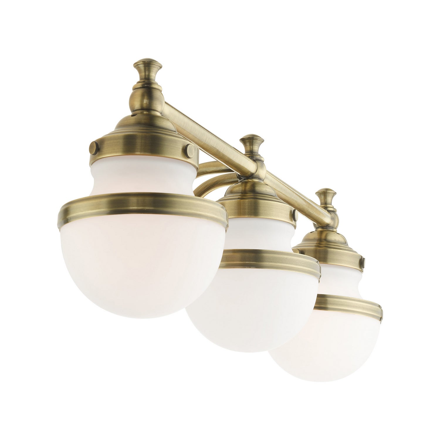 Livex Lighting - 5713-01 - Three Light Vanity - Oldwick - Antique Brass
