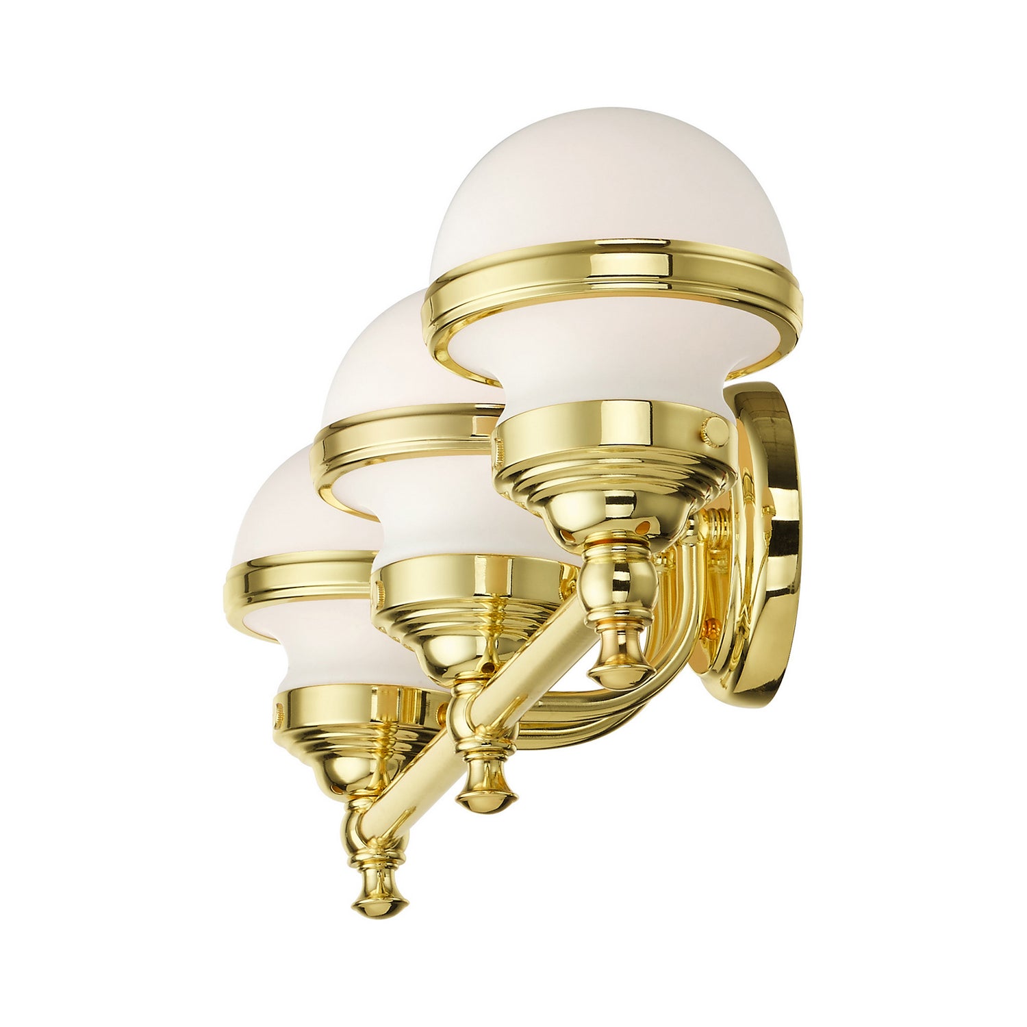 Livex Lighting - 5713-02 - Three Light Vanity - Oldwick - Polished Brass