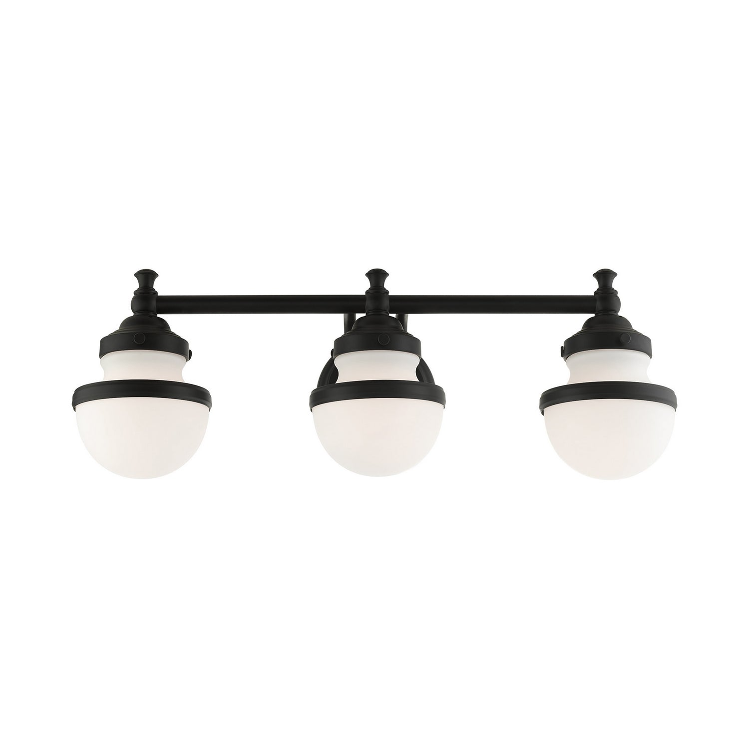 Livex Lighting - 5713-04 - Three Light Vanity - Oldwick - Black