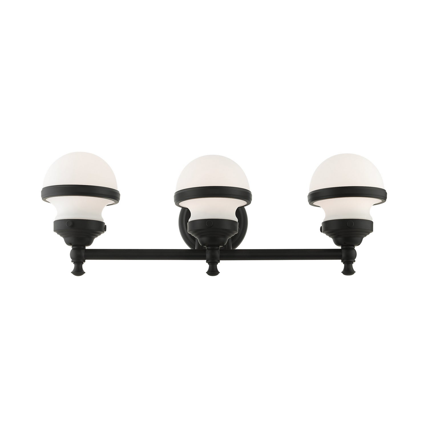 Livex Lighting - 5713-04 - Three Light Vanity - Oldwick - Black