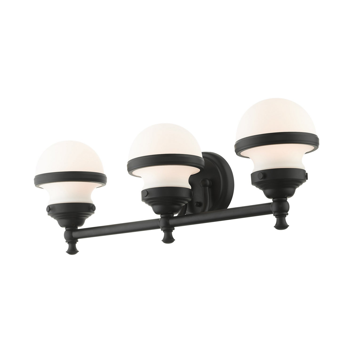 Livex Lighting - 5713-04 - Three Light Vanity - Oldwick - Black