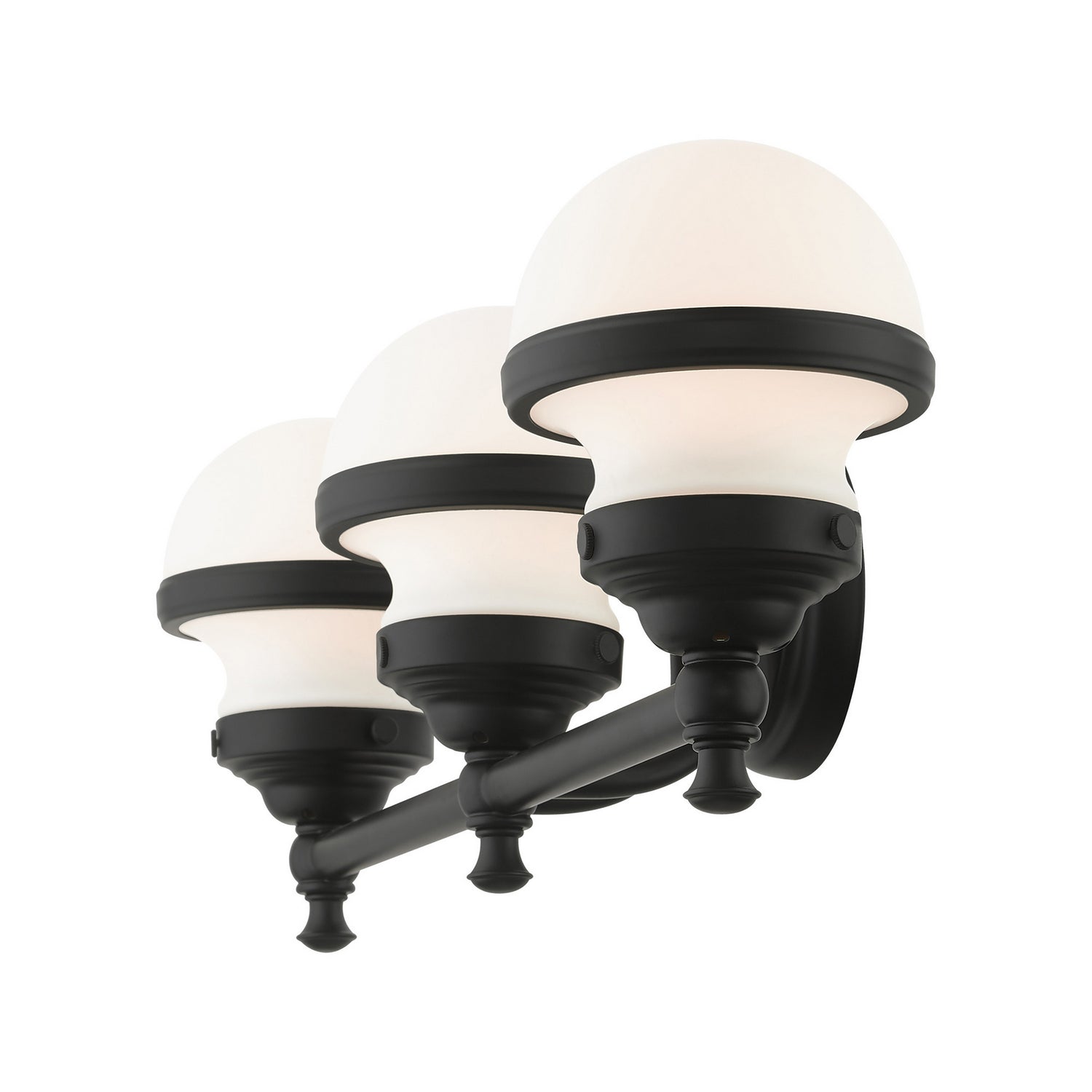 Livex Lighting - 5713-04 - Three Light Vanity - Oldwick - Black