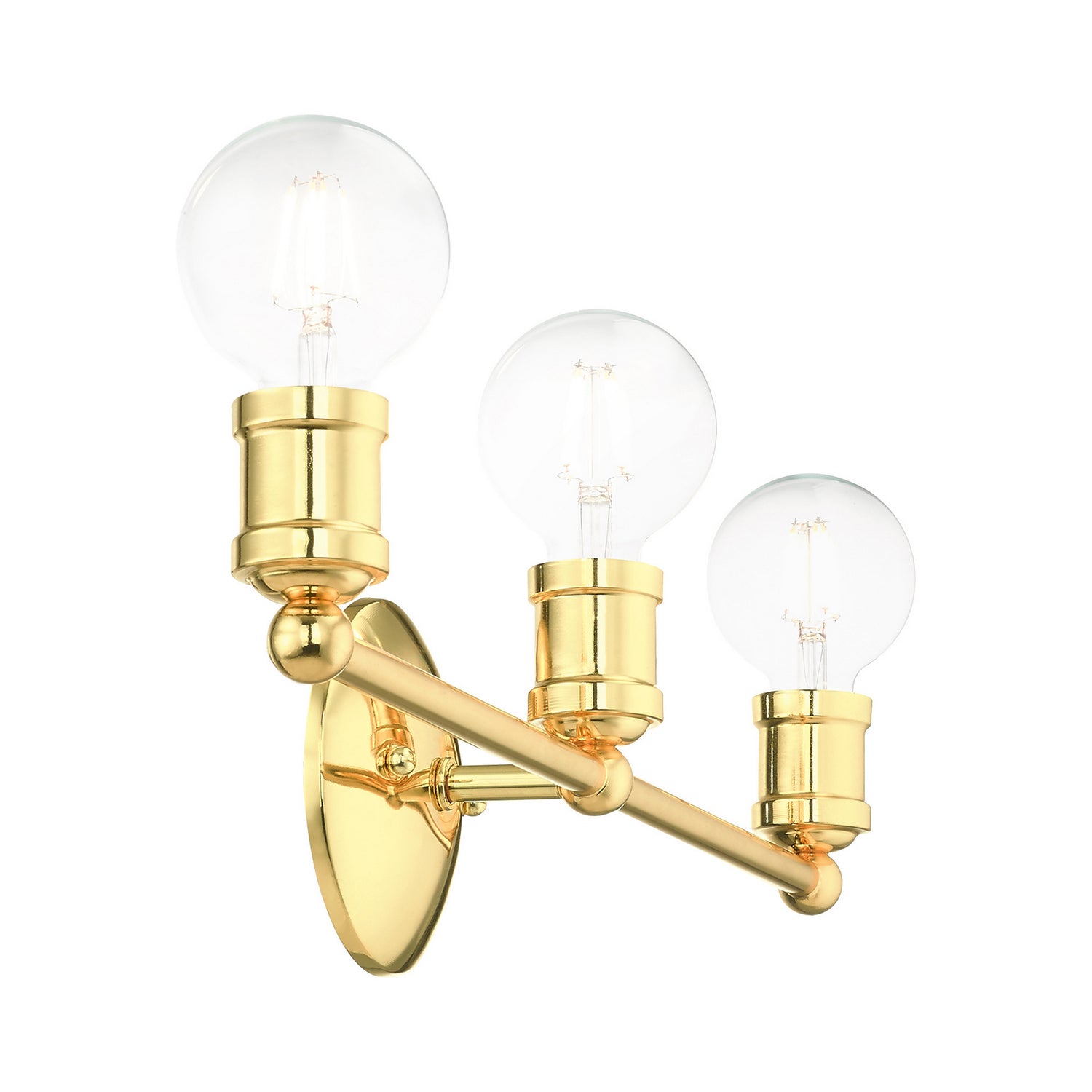 Livex Lighting - 16713-02 - Three Light Bath Vanity - Lansdale - Polished Brass