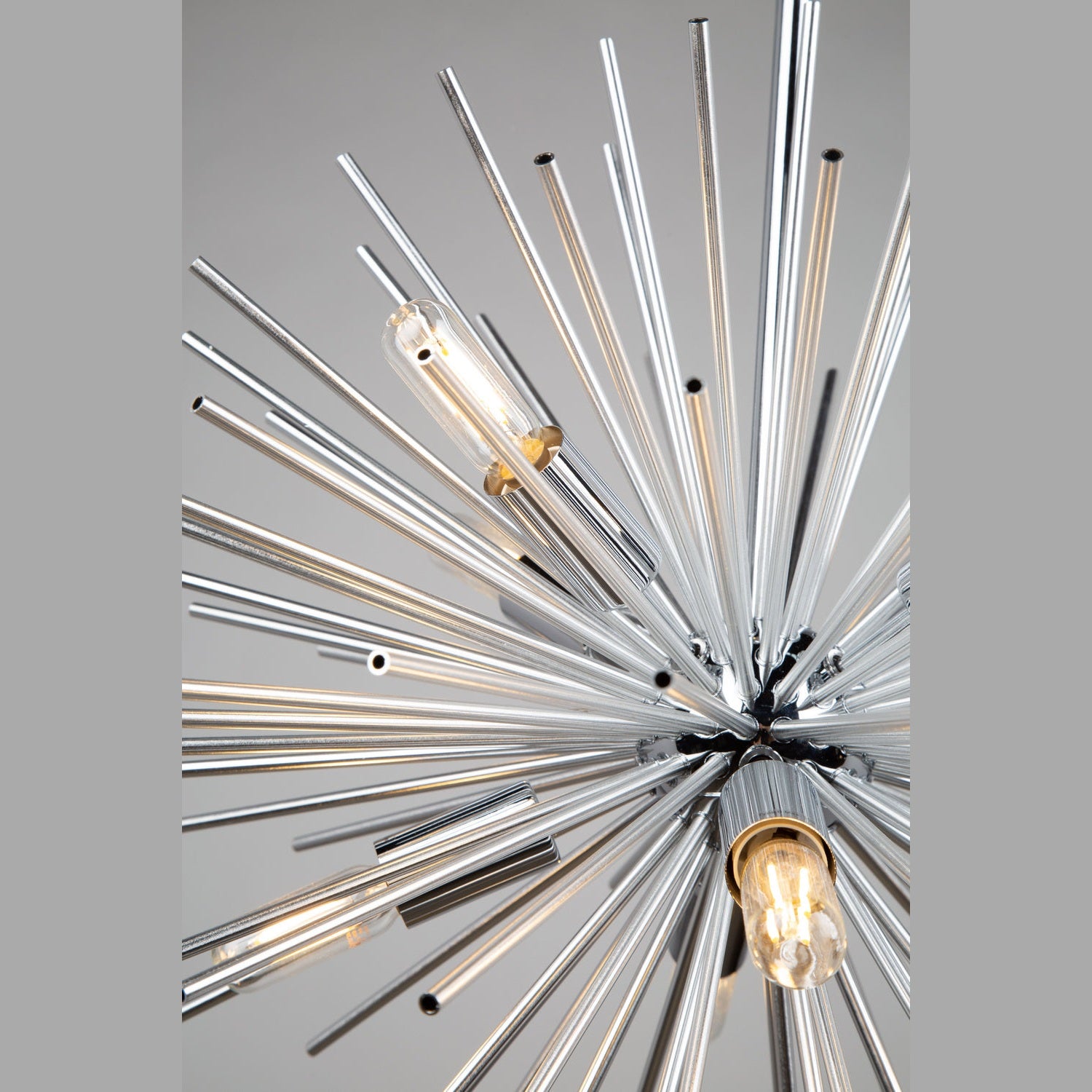 Artcraft - AC11443CH - Eight Light Chandelier - Sunburst - Chrome