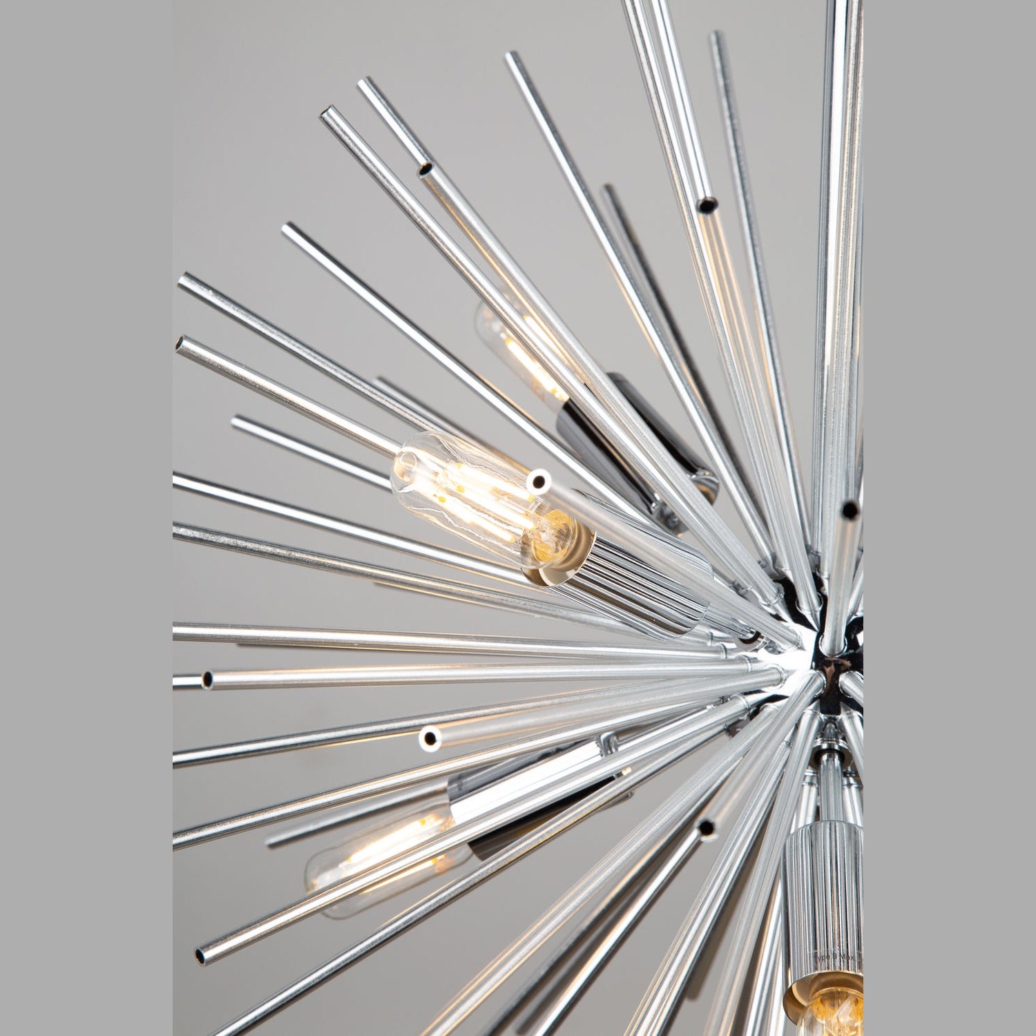Artcraft - AC11443CH - Eight Light Chandelier - Sunburst - Chrome
