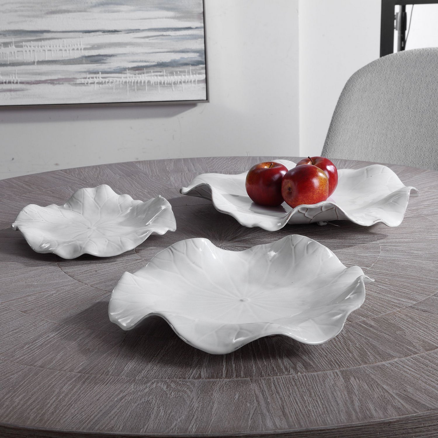 Uttermost - 04234 - Wall Decor, S/3 - Abella - White