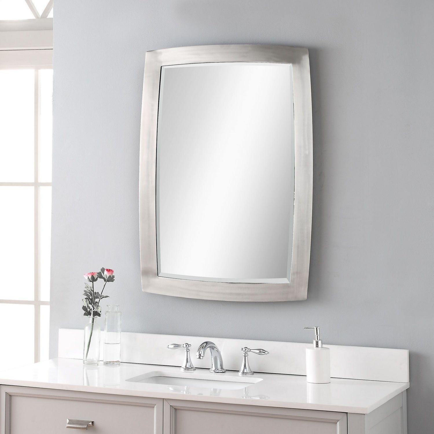 Uttermost - 09618 - Mirror - Haskill - Brushed Nickel