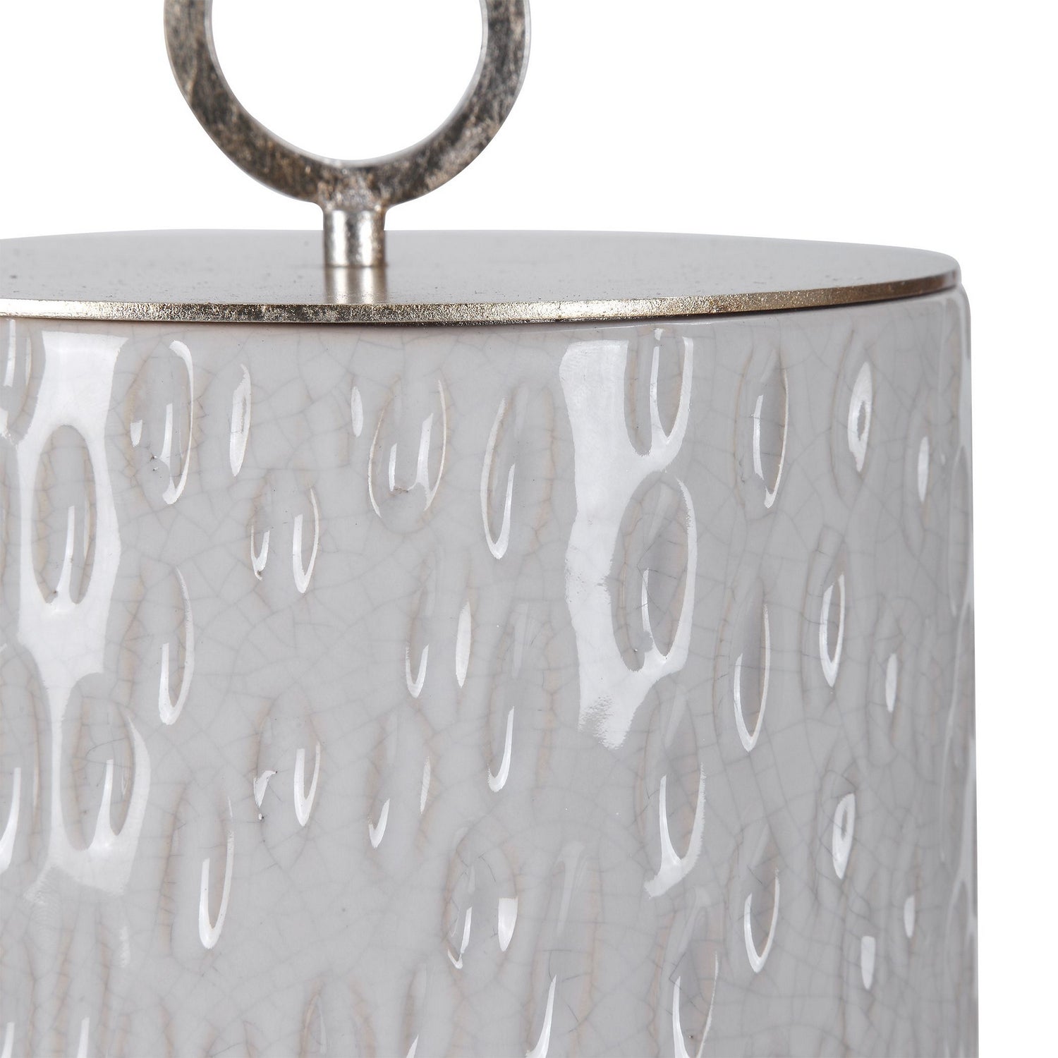 Uttermost - 17766 - Containers, S/2 - Cyprien - Off-white And Smoke Gray