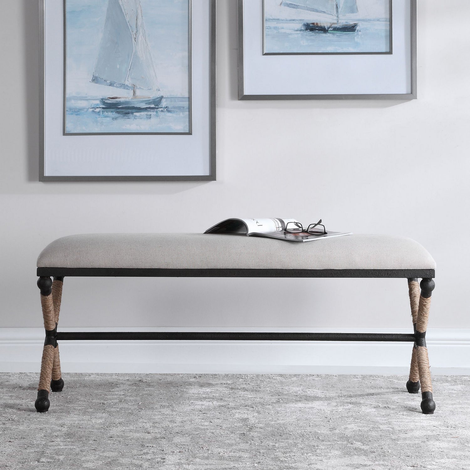 Uttermost - 23528 - Bench - Firth - Rustic Iron