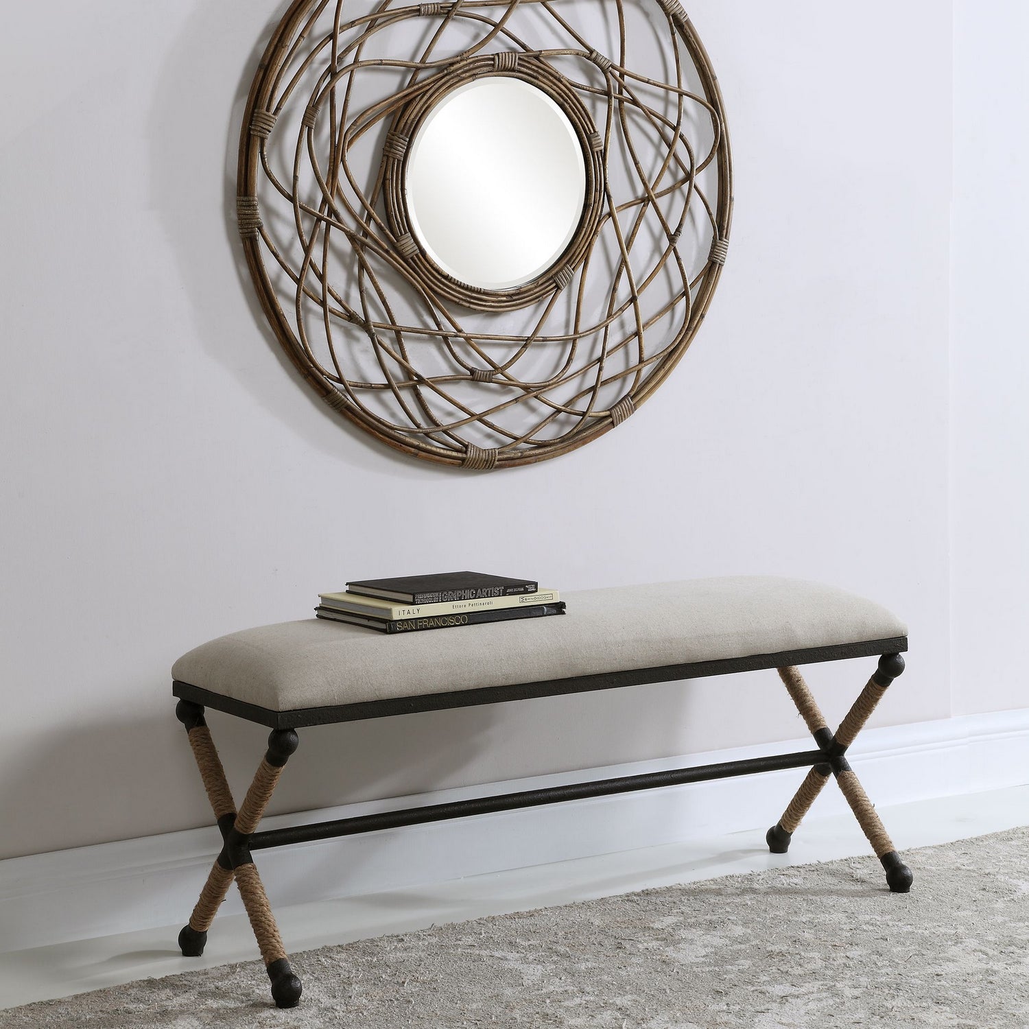Uttermost - 23528 - Bench - Firth - Rustic Iron