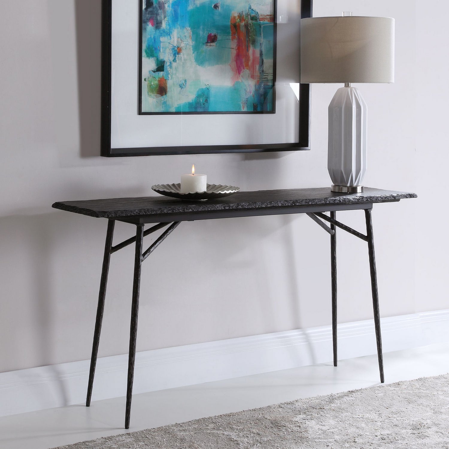 Uttermost - 24953 - Console Table - Kaduna - Aged Black