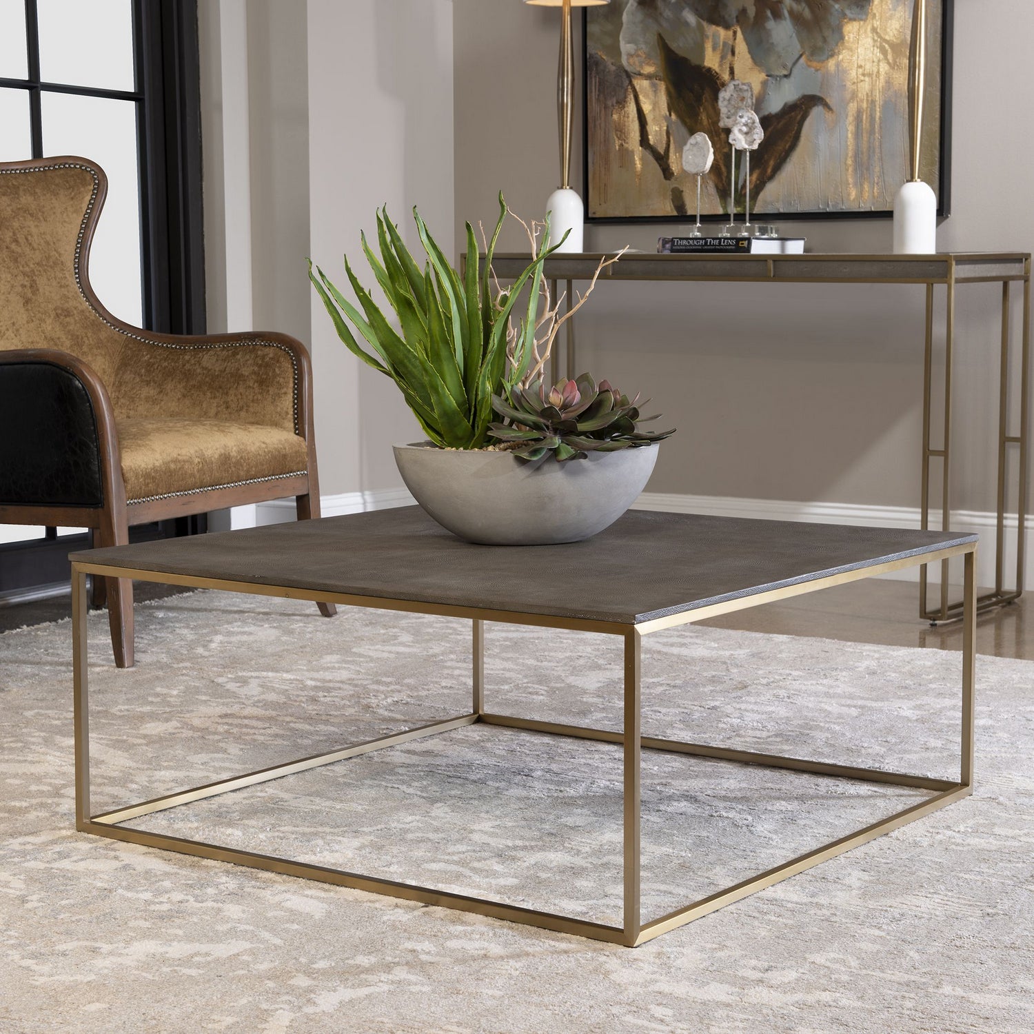 Uttermost - 25370 - Coffee Table - Trebon - Stainless Steel